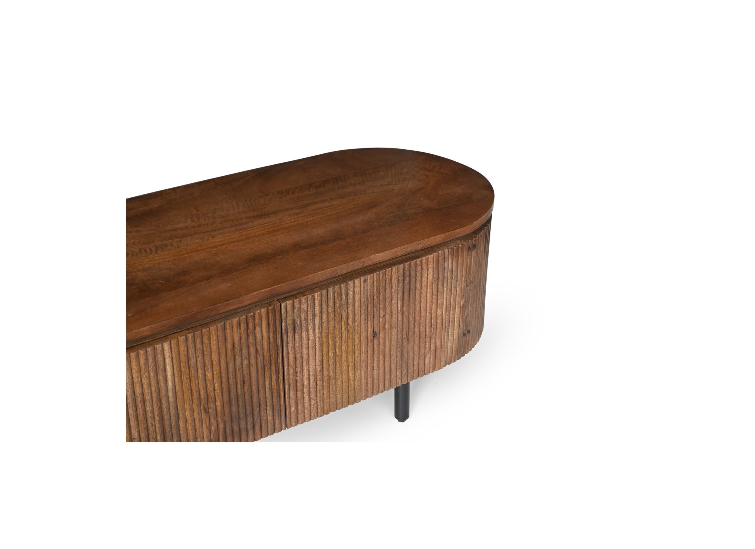 Meuble TV Velian 150cm - manguier massif - brun
