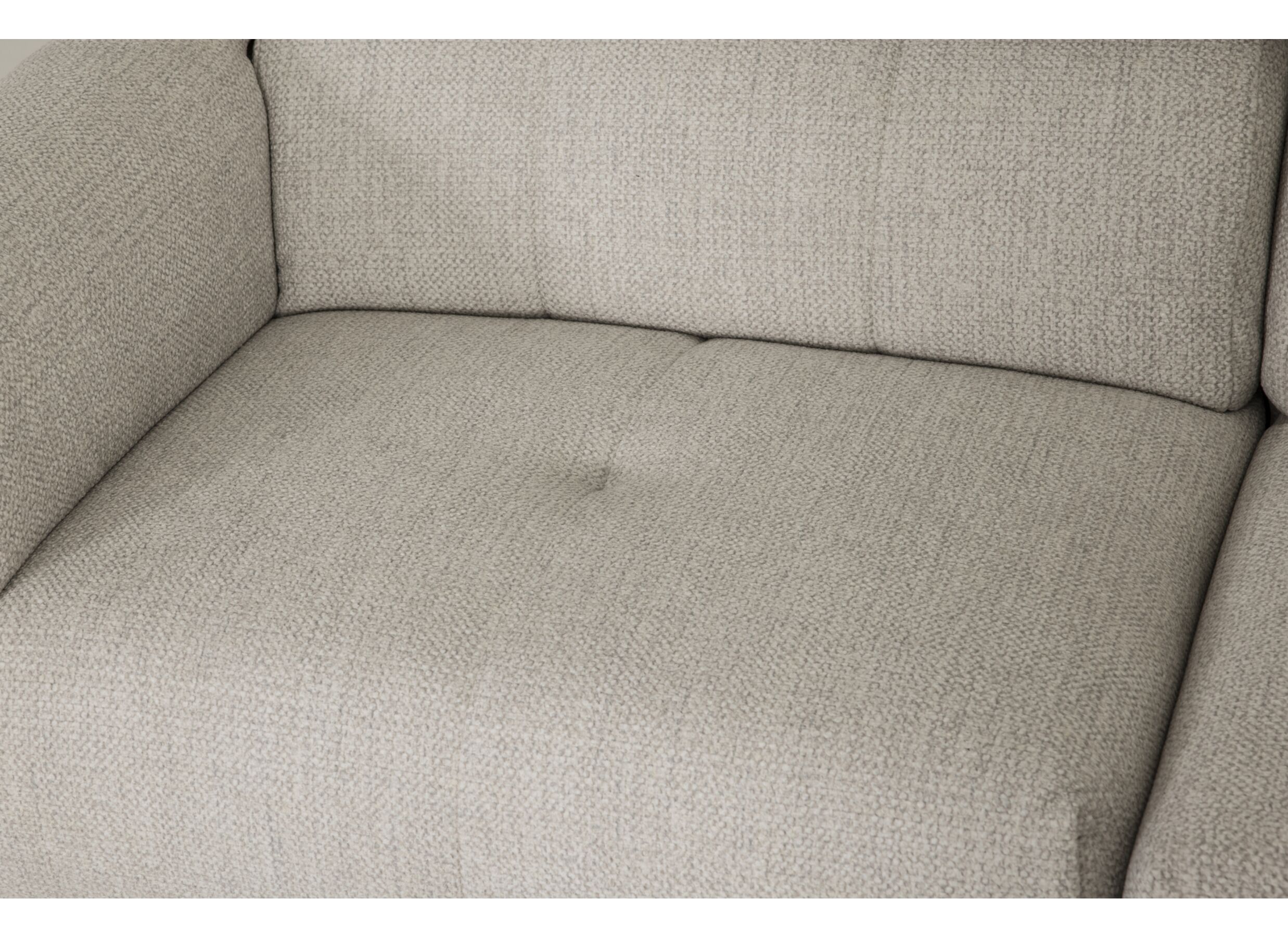 Detail - Canapé d'angle Oltens 281x228cm - tissu - beige avec relax