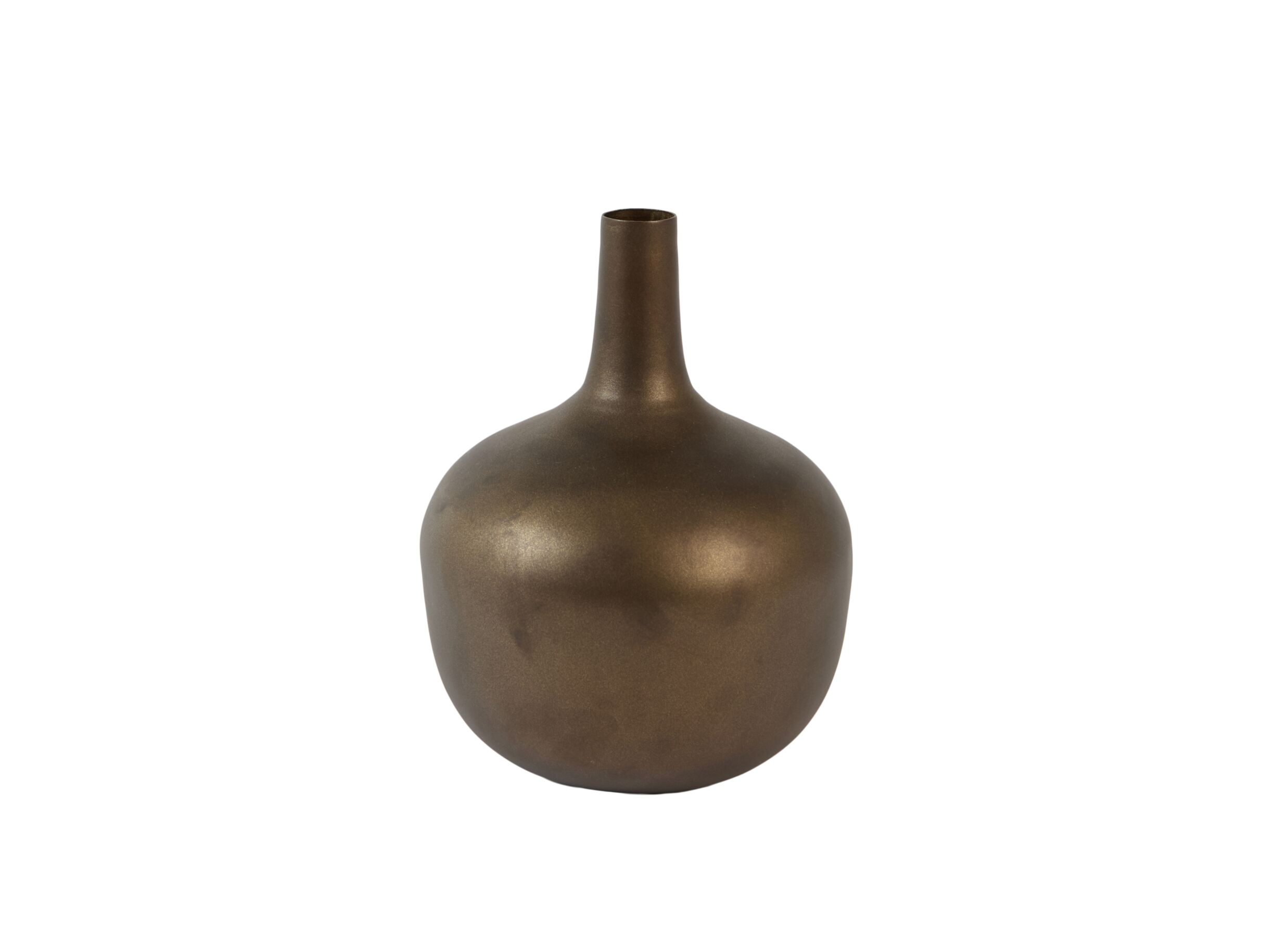 Plus Important - Vase Javier H20cm - métal - marron mat