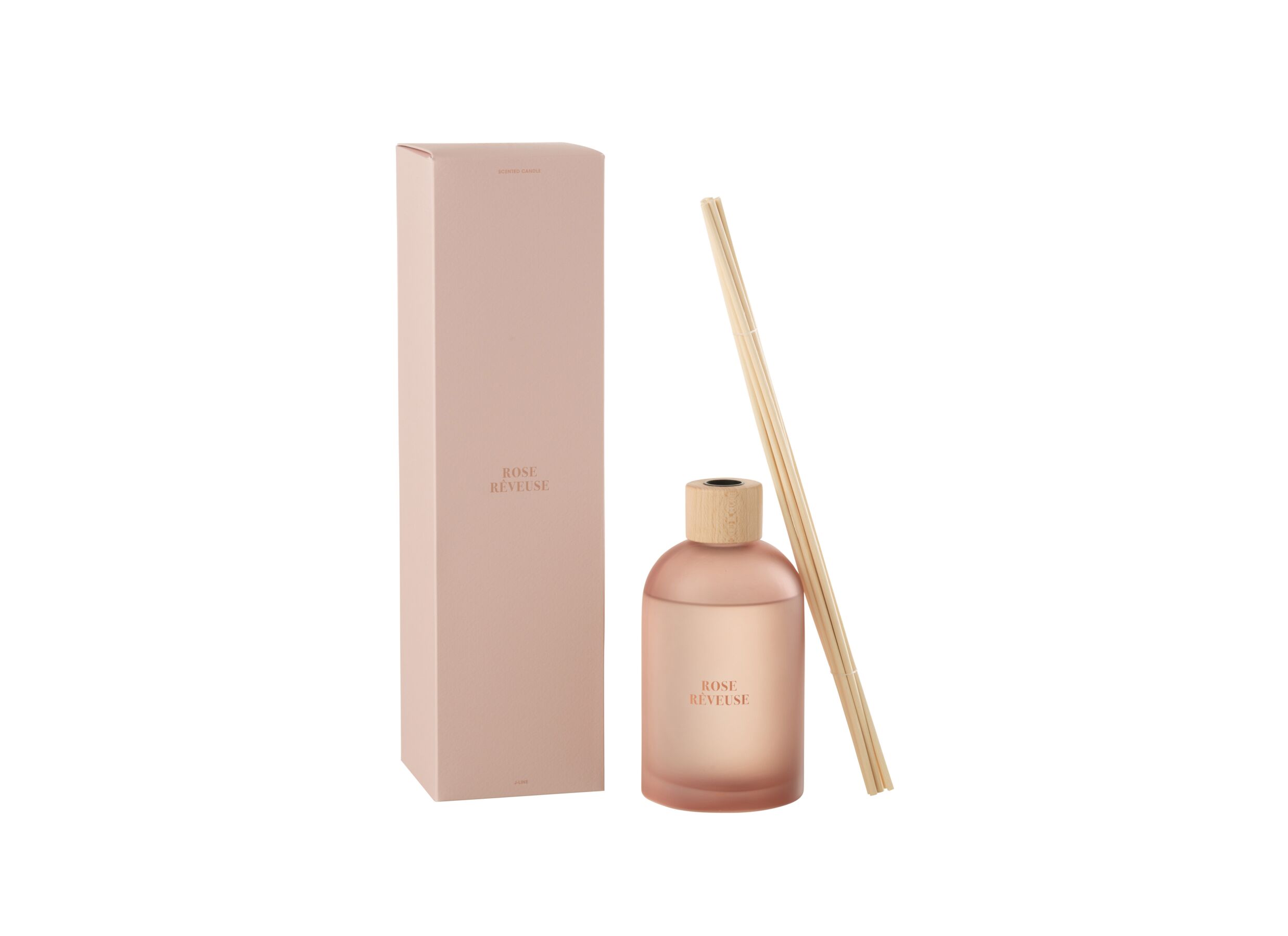 Overzichtsfoto - Geurstokjes Rose Reveuse 550ml - glas - roze