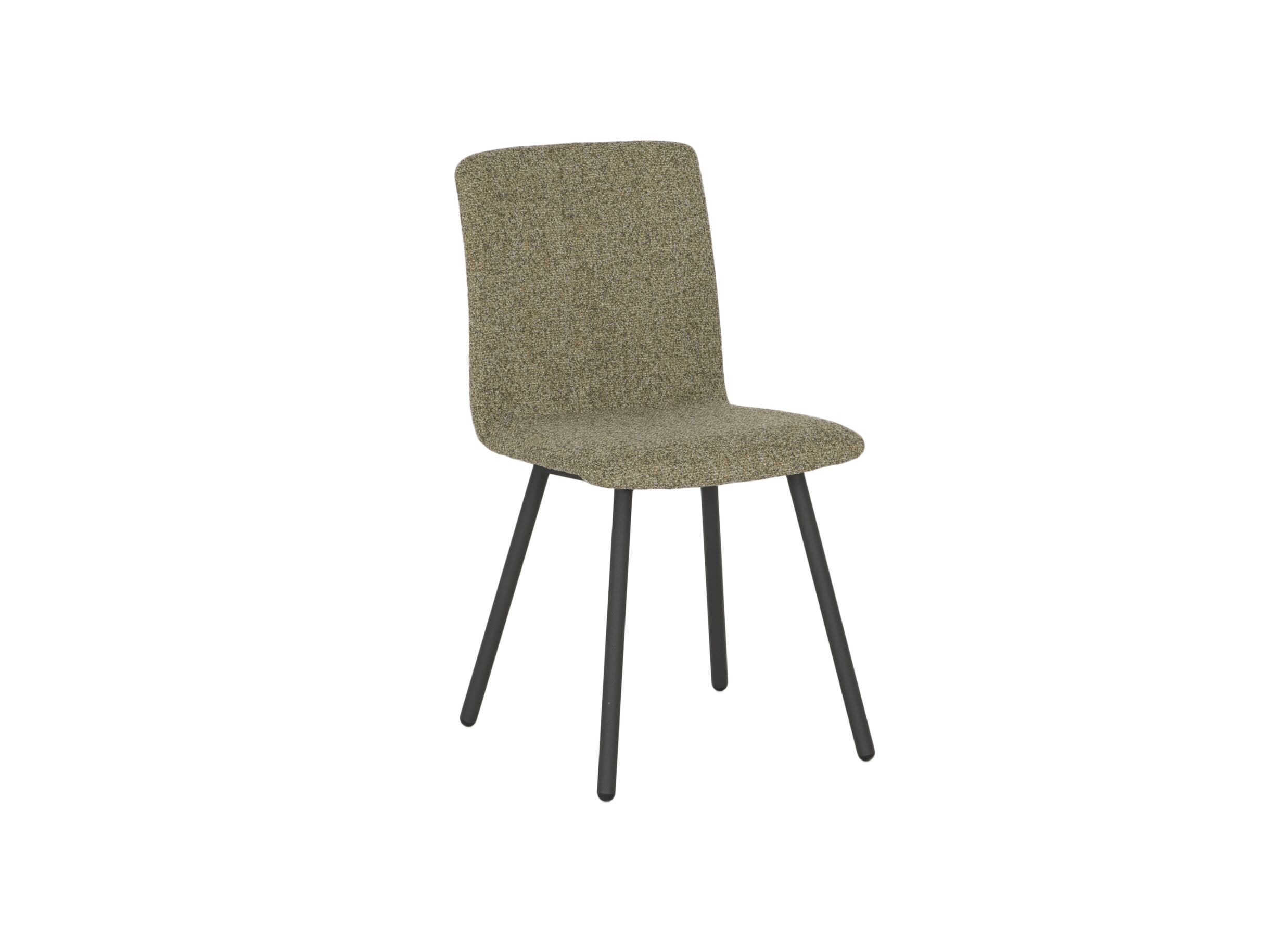Chaise Pisa tissu moss - Chaise Pisa 44,5x55,5x82cm - fibre polyester/acier - moss