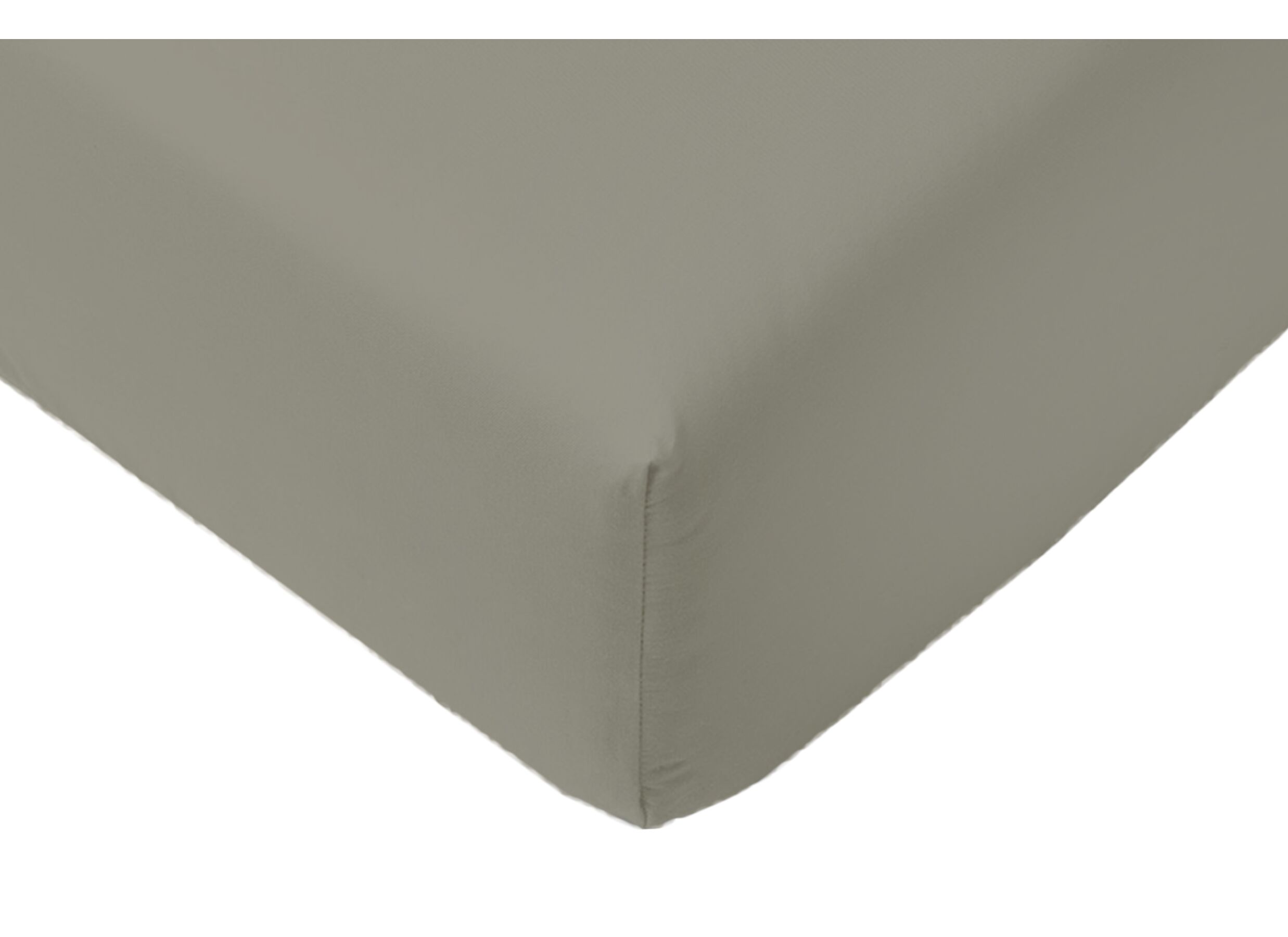 Hoeslaken Arya 160x200cm - katoen - olijf - Drap-housse Arya 160x200cm - coton - olive