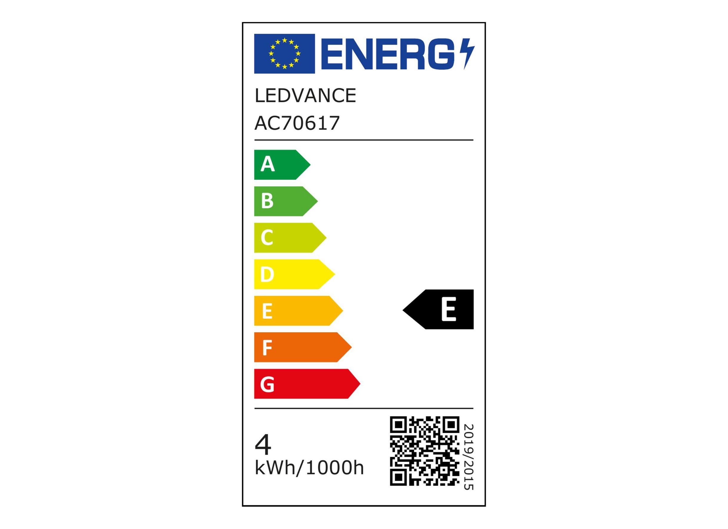 Label énergétique - Ampoule LED 3,7W GU10 2 pièces