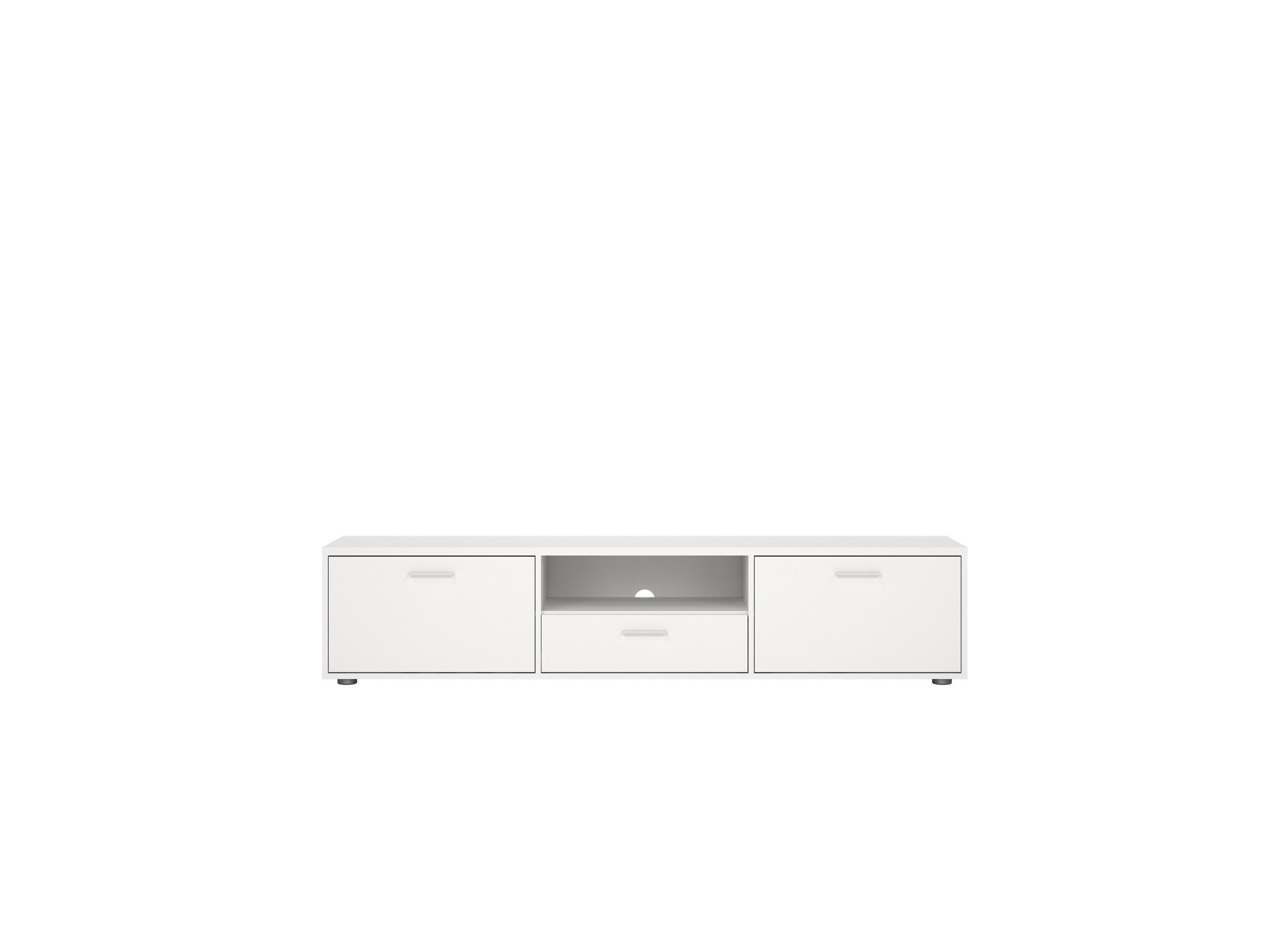 Aperçu - Meuble TV Media blanc 177cm