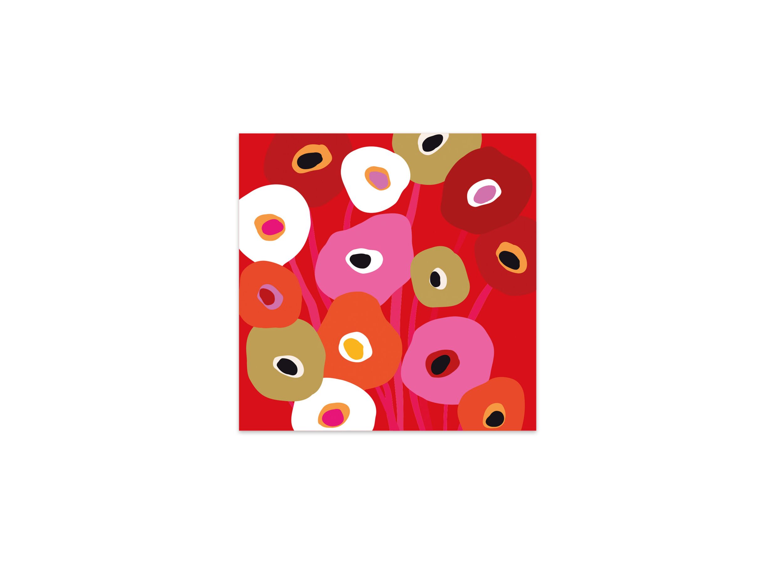 Plus Important - Serviette Super Bloom 33x33cm - papier - multicolore 20 pièces