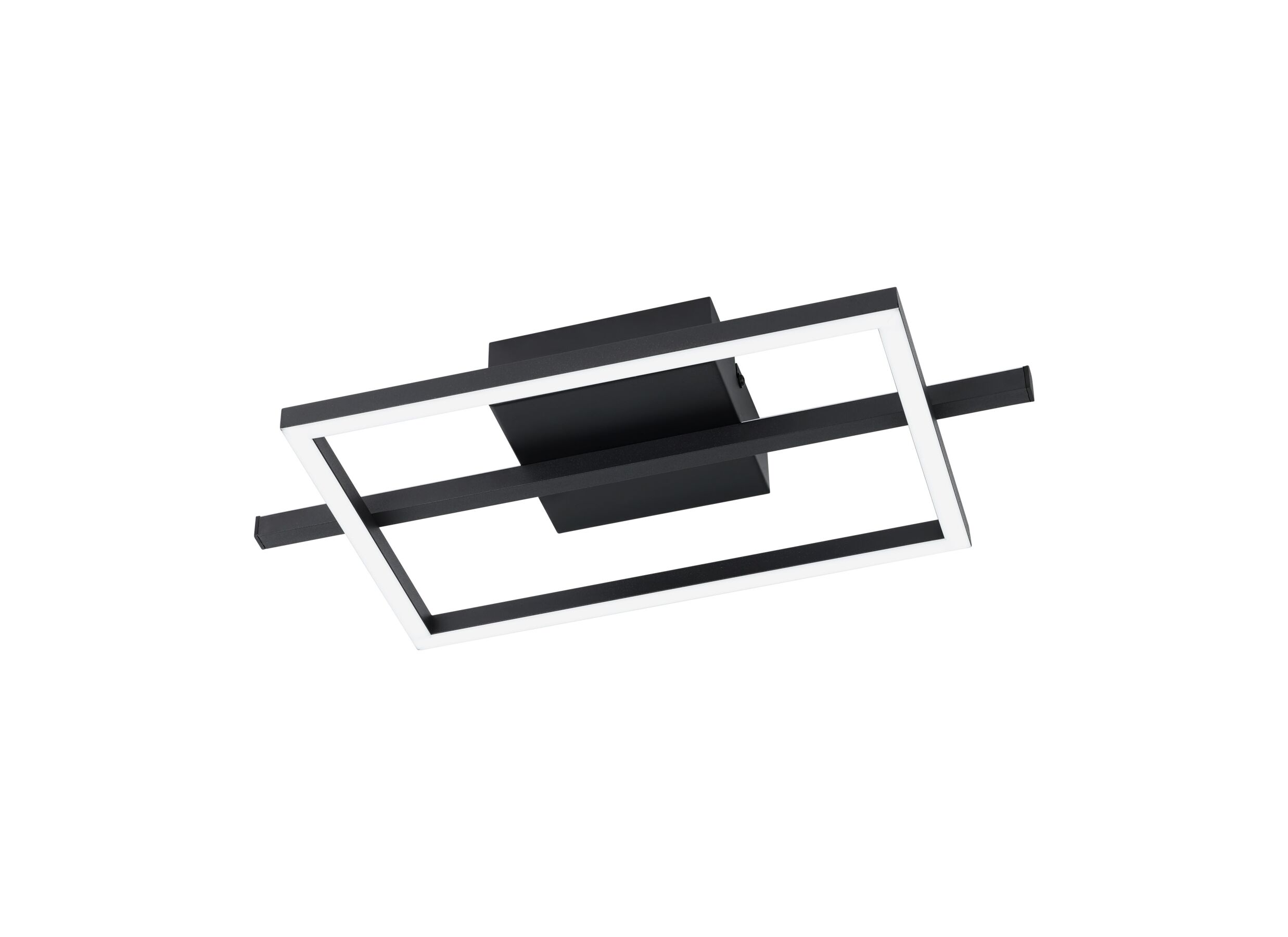 Hoofdfoto - Plafondlamp Amandolo 40x20cm 17W LED aluminium zwart