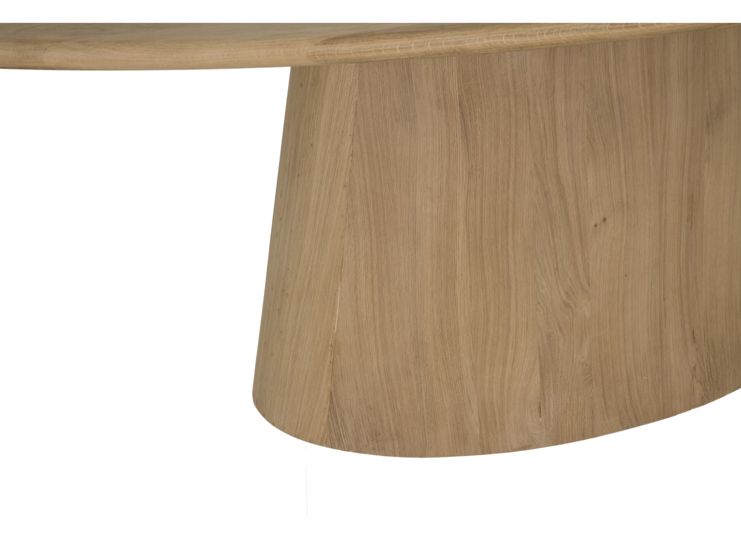 Detail - Table Cargo 240x120cm - chêne massif & placage - naturel