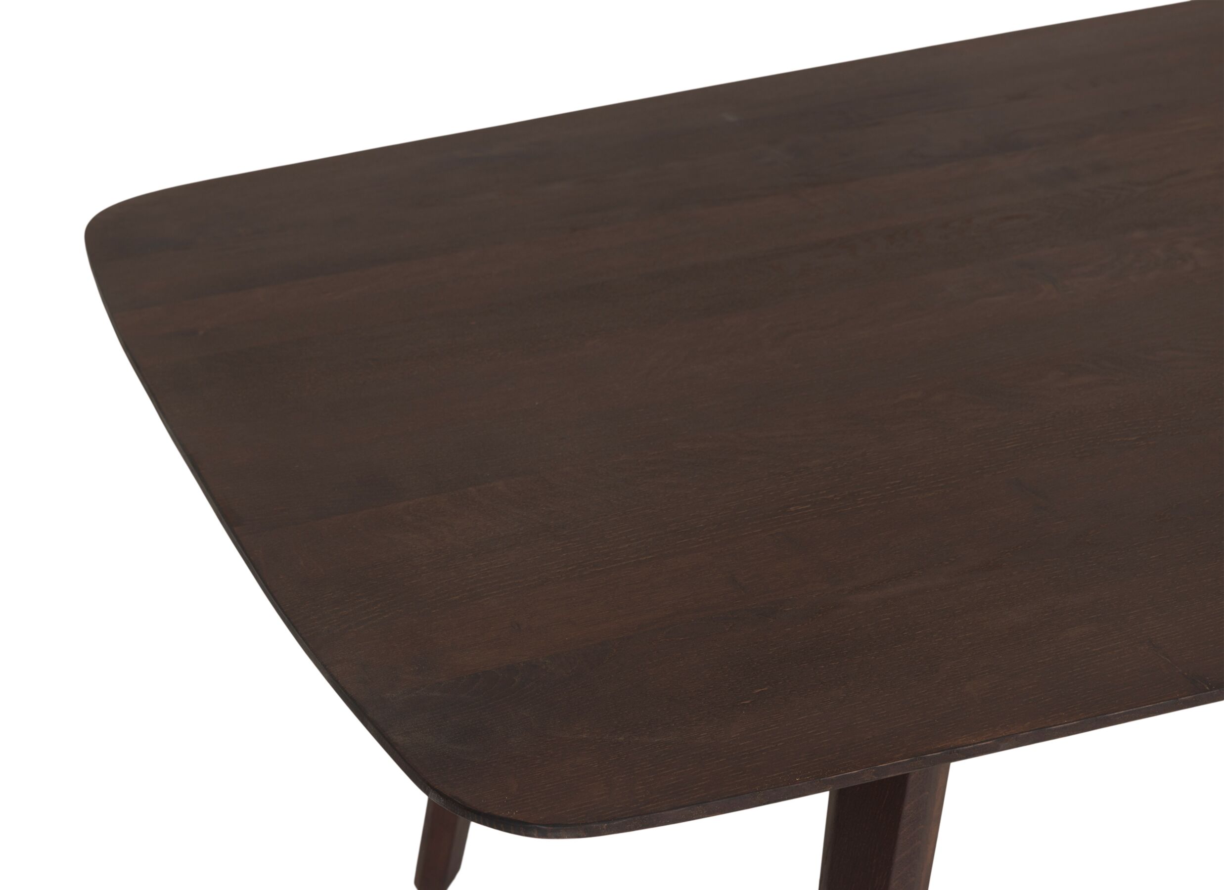 Detailfoto - Tafel Rollo 260x110cm - eik massief - donkerbruin