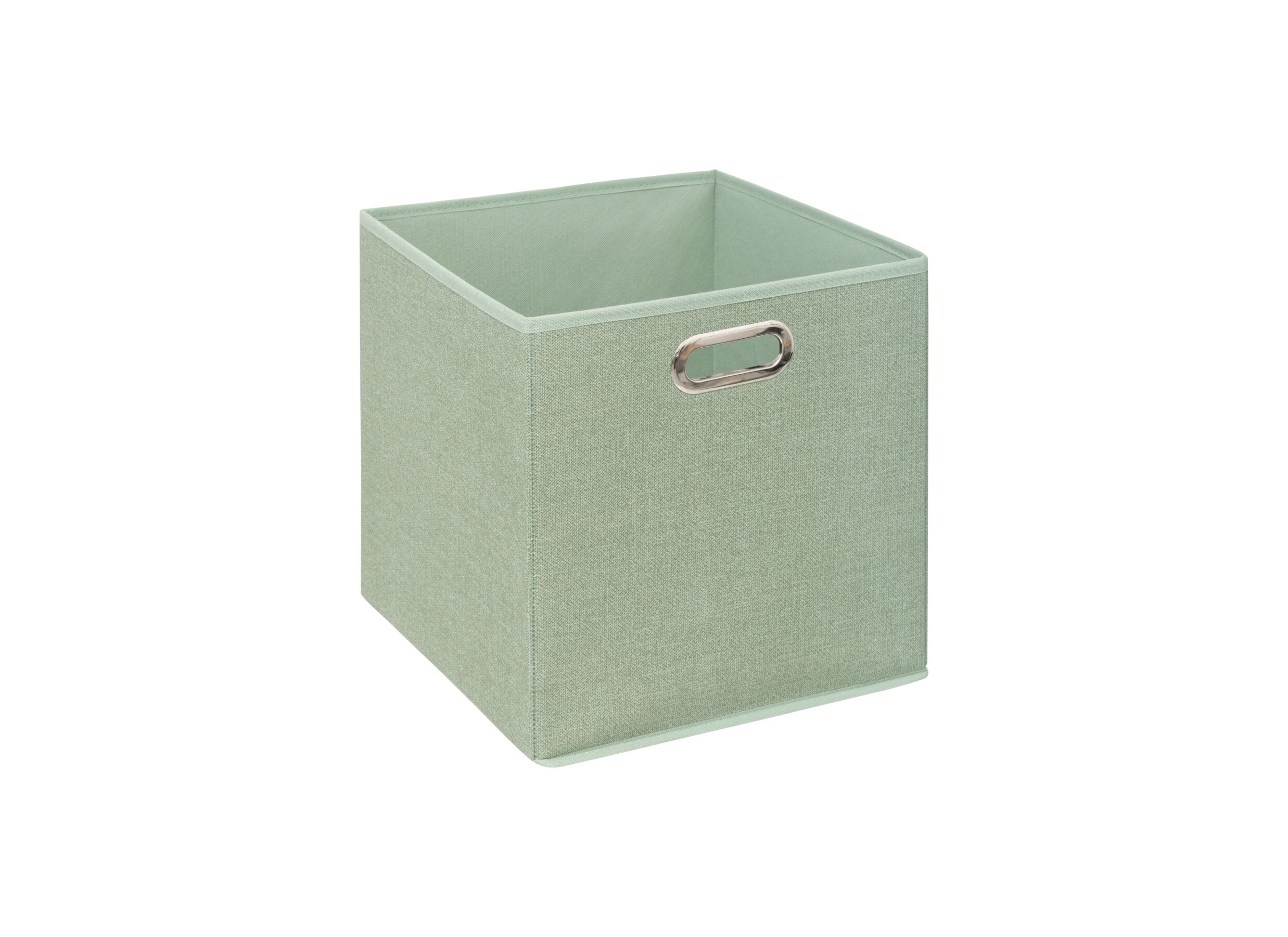 Plus Important - Boite de rangement 31x31cm - tissu - vert sauge
