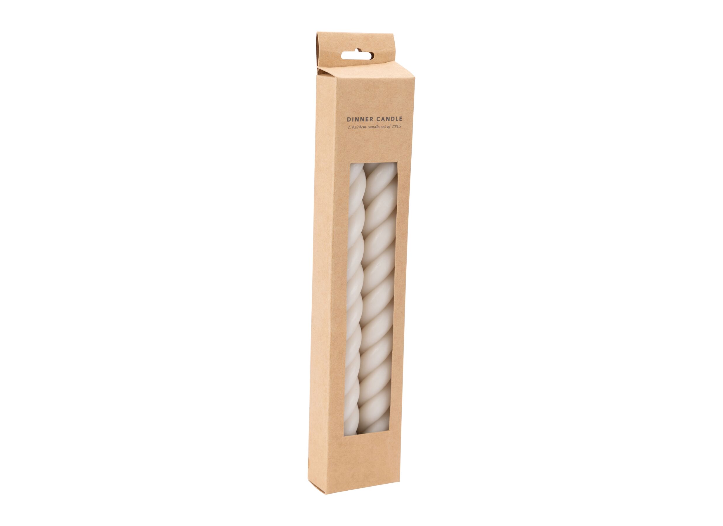Aperçu - Bougie Swirl 7h - paraffine - beige lot de 2