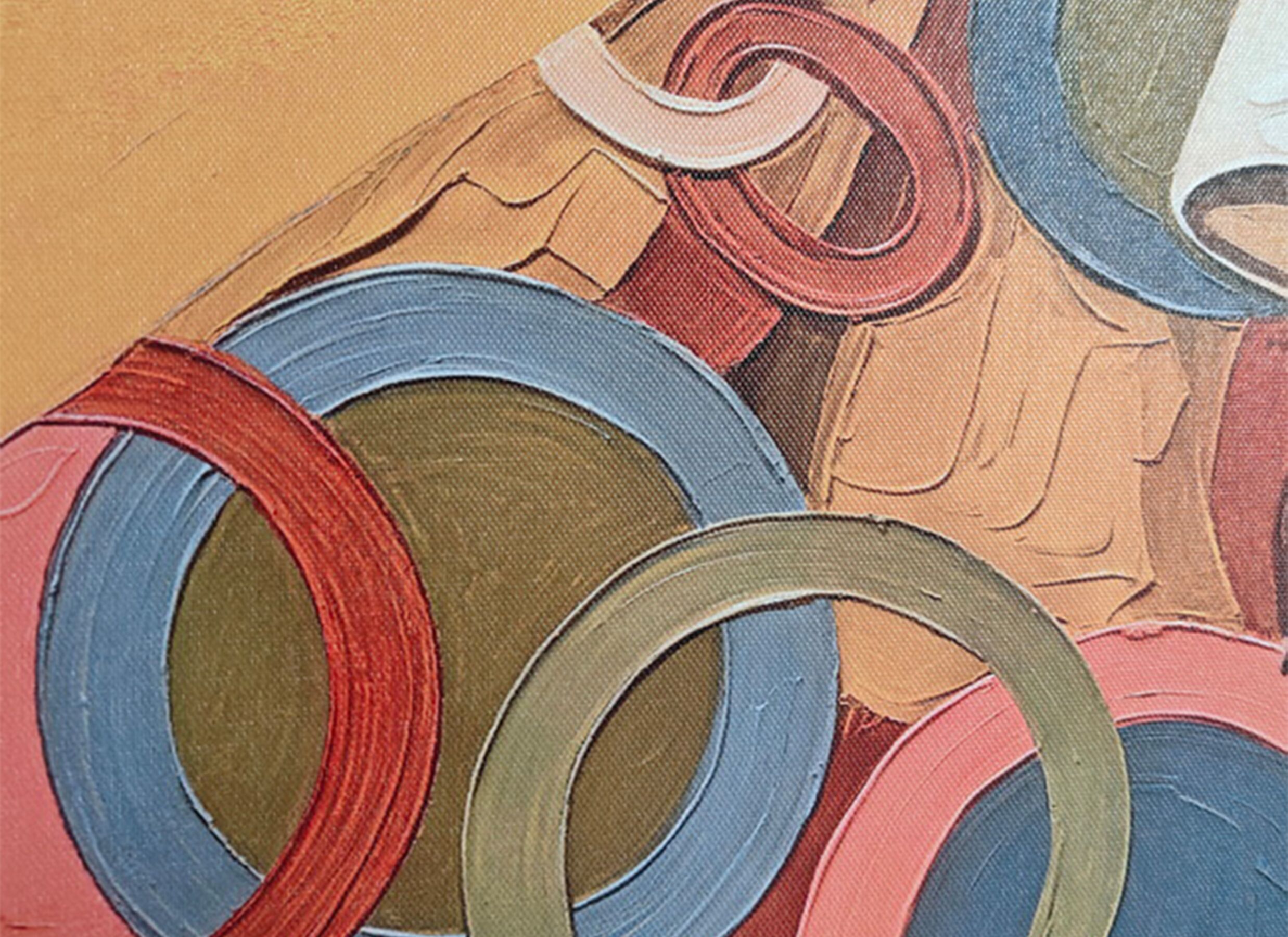 Detailfoto - Print op canvas Color Walk 50x70cm