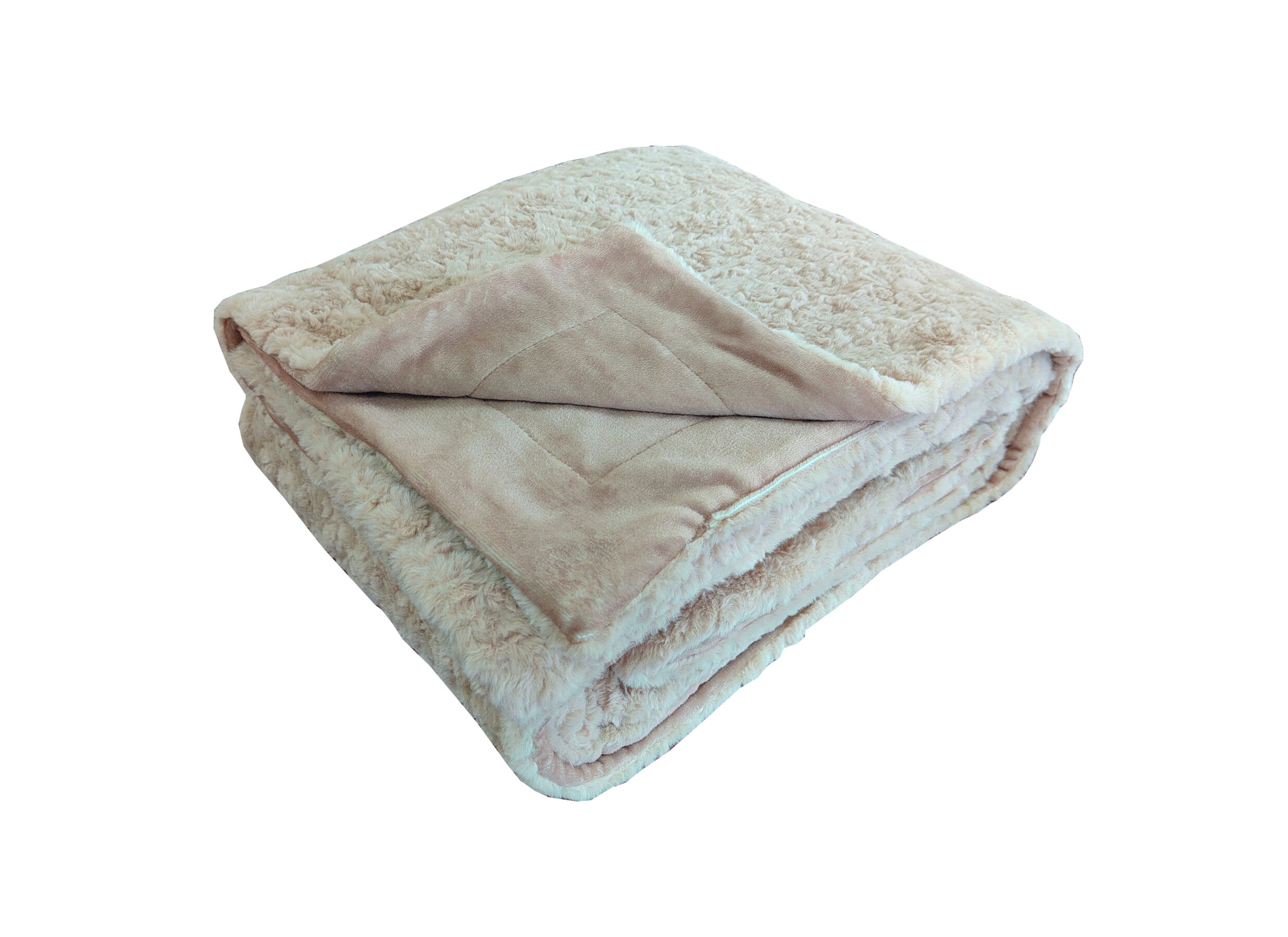 Plus Important - Plaid Florida 150x200cm - microfibre - taupe