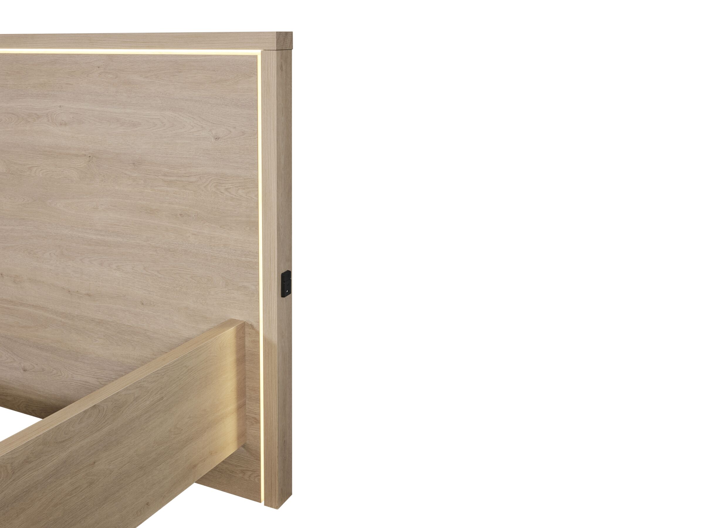 Detailfoto - Bed Udine 160x200cm - decor - urban oak