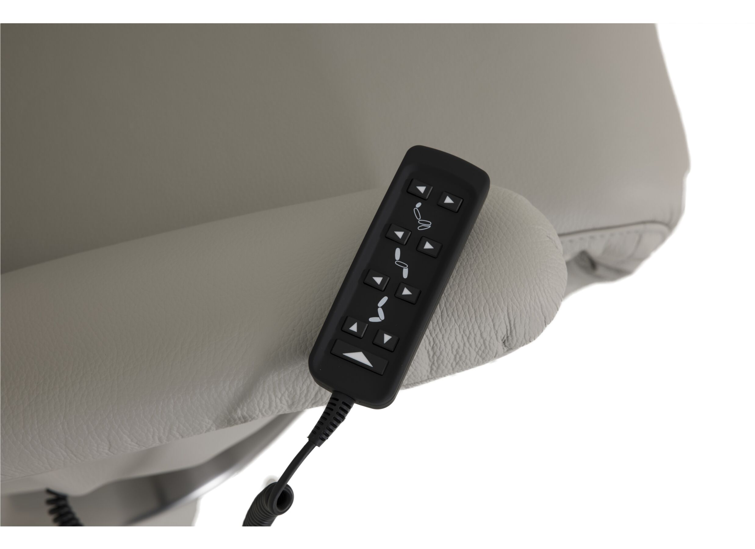 Relaxzetel 7804 elektrisch leder grijs