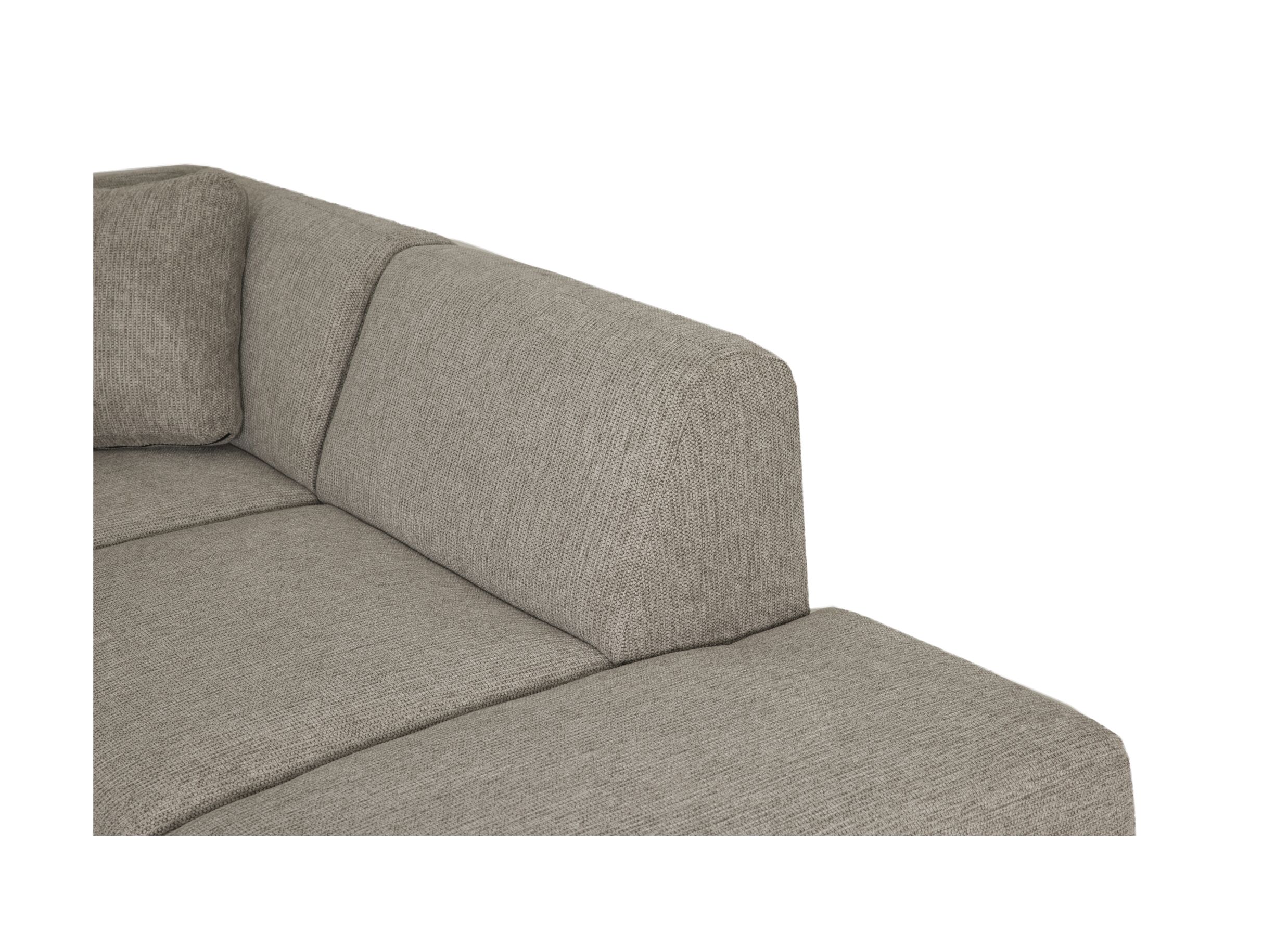 Detailfoto - Hoeksalon Kent 390x230cm - stof - grijs