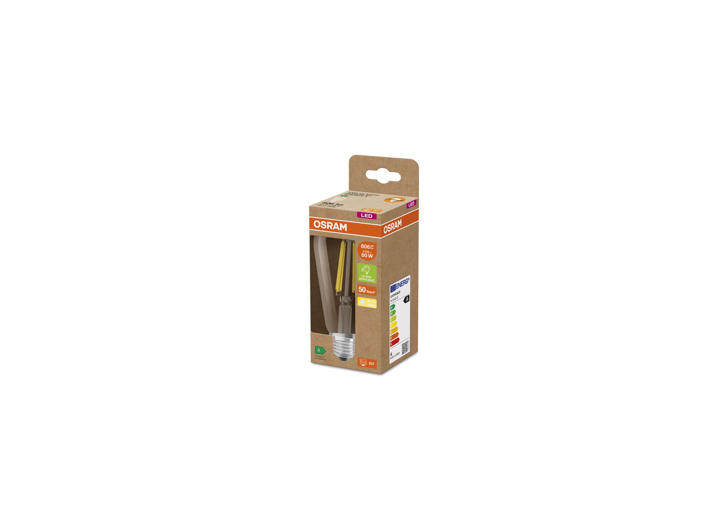 Aperçu - Ampoule LED Edison 3,8W E27
