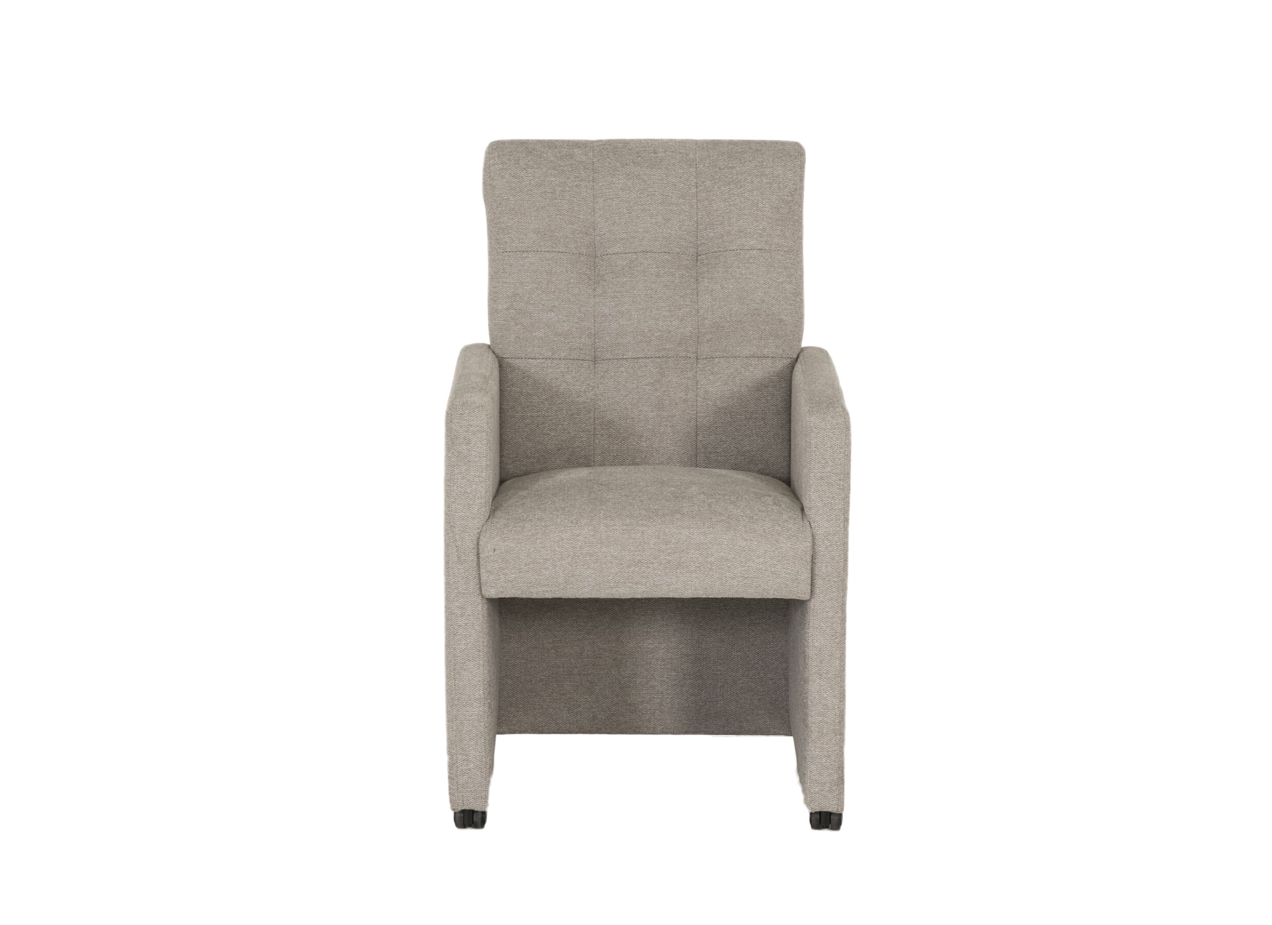 Aperçu - Chaise Bilbao 59x57x97cm - tissu - greige