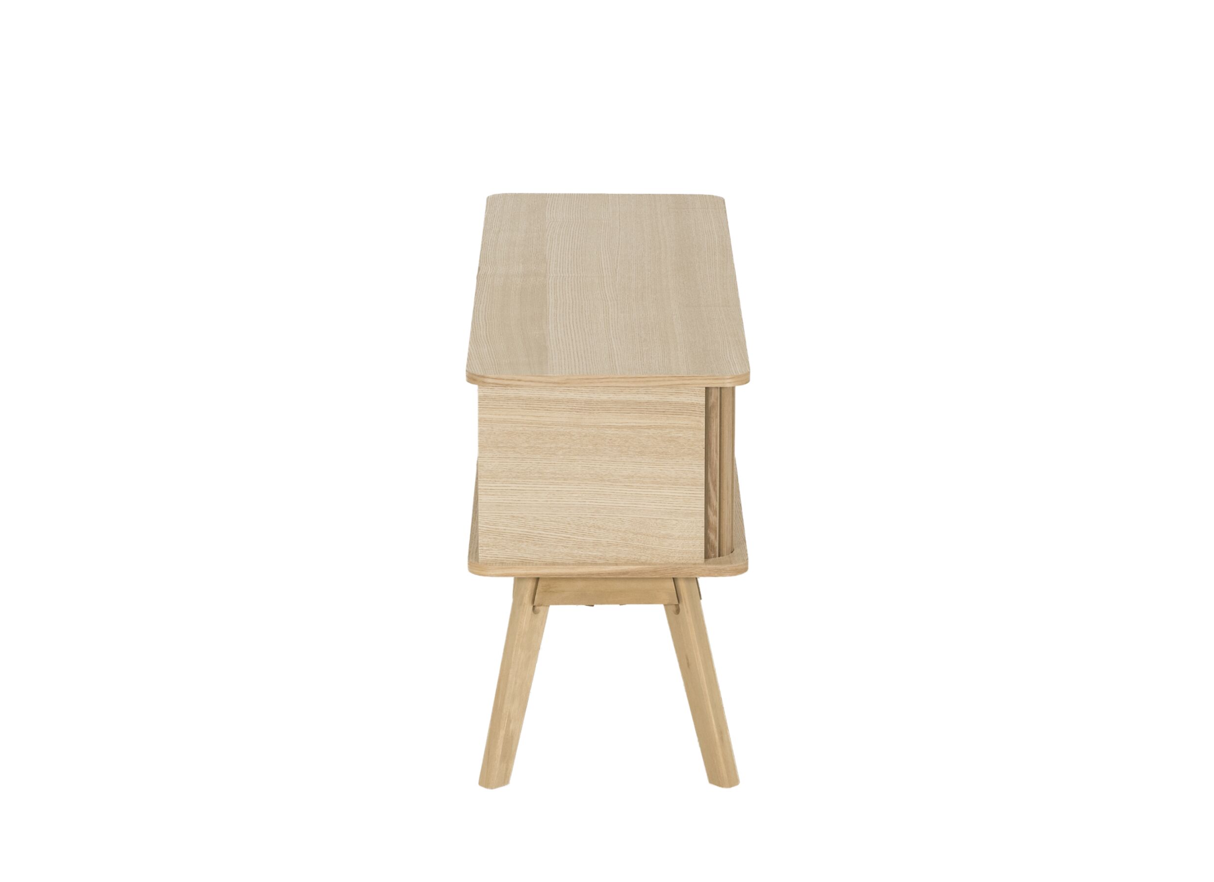 Aperçu - Meuble TV Eno 100cm - MDF/placage de frêne - naturel