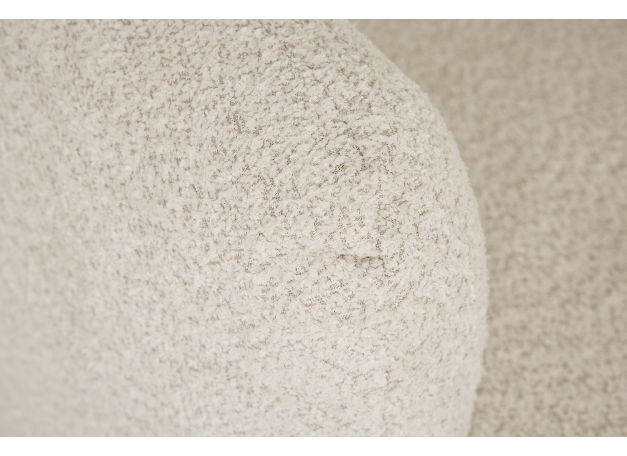 Fauteuil pivotant Alken 87x87x77cm - bouclé - beige
