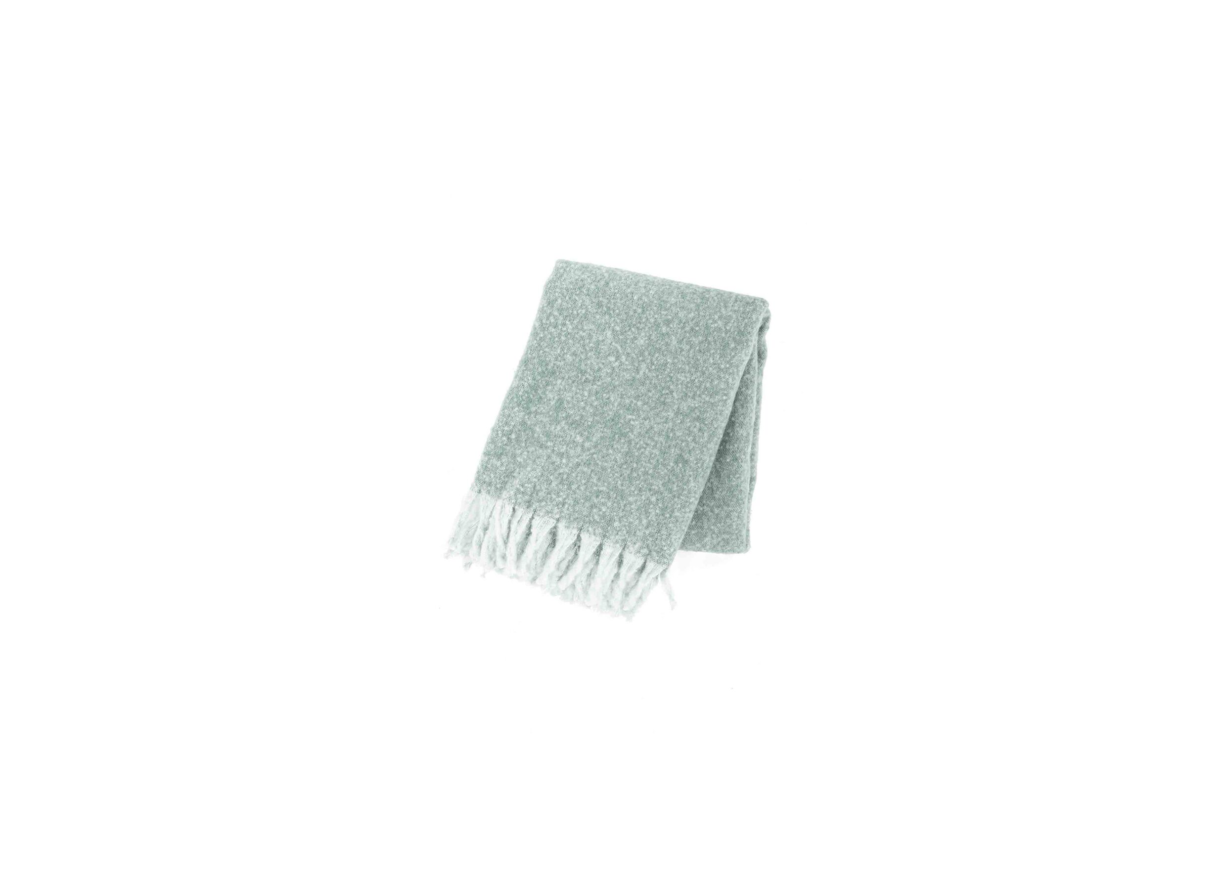 Plaid Flock 130x170cm microflanelle sage green - Plaid Flock 130x170cm microflanelle sage green