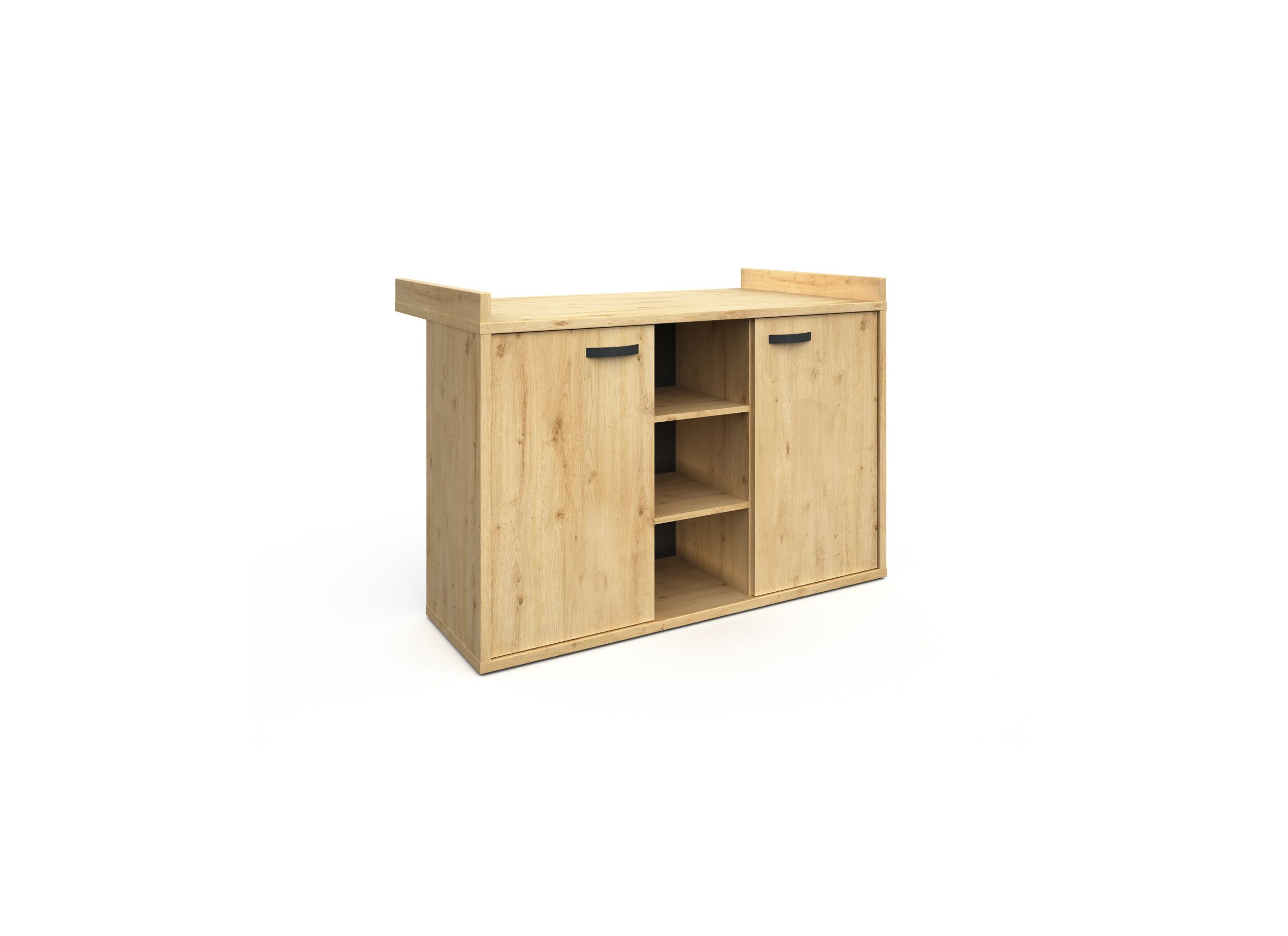 Commode incl luiertafel Lina 136x76x97cm - decor - artisanale eik - Commode incl luiertafel Lina 136x76x97cm - decor - artisanale eik