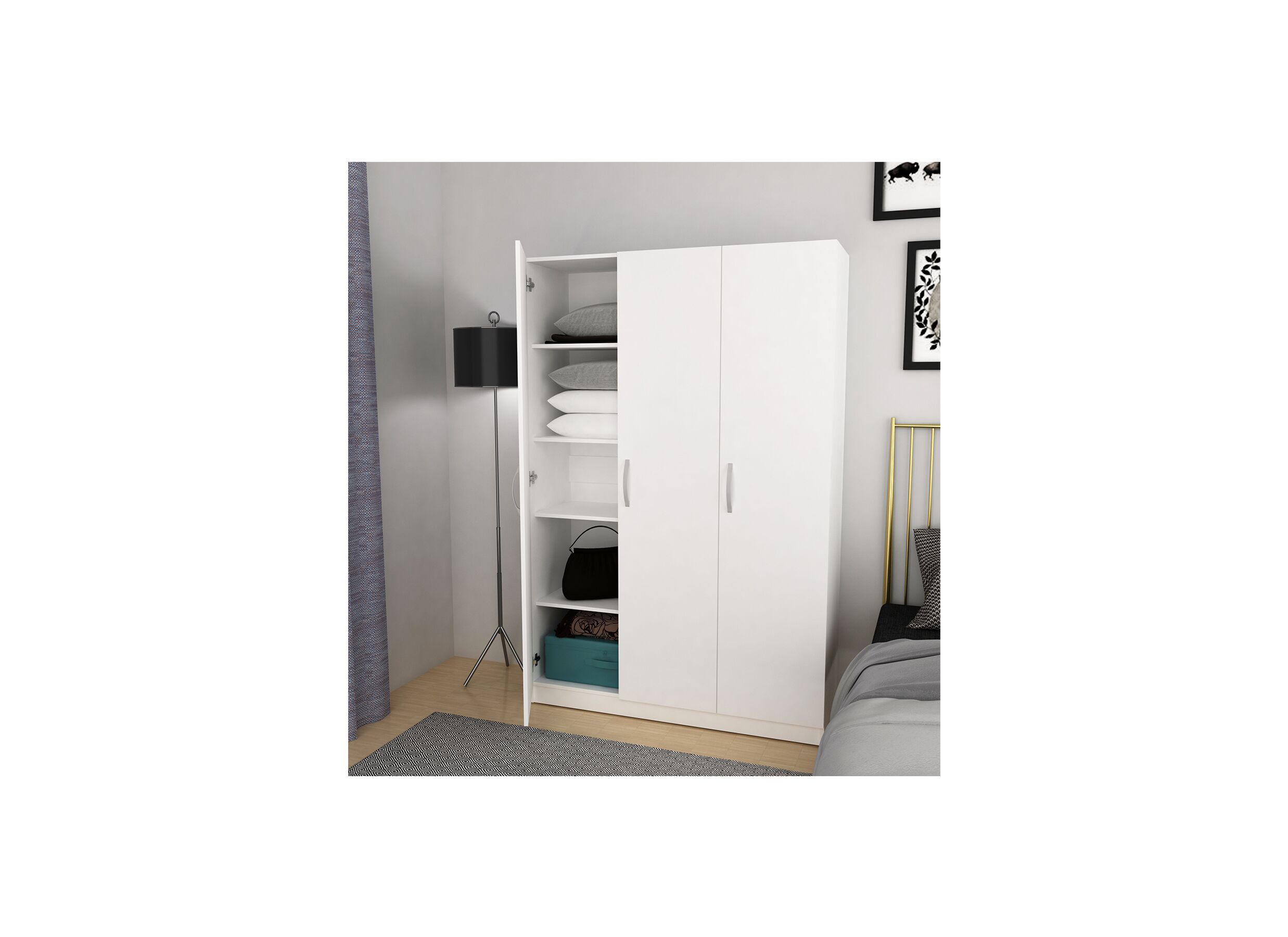 Opbergkast 120cm - decor - snow white
