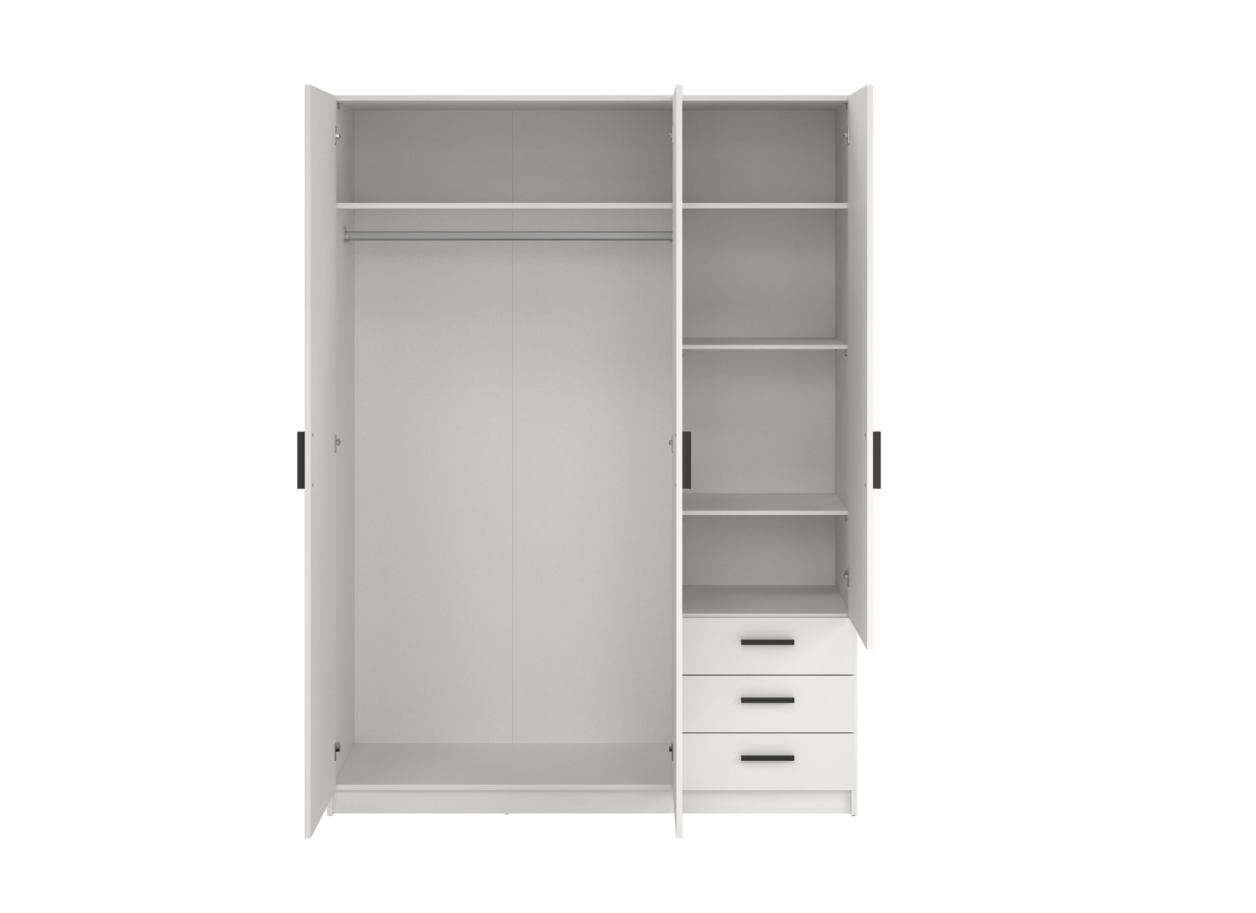 Disposition - Garde-robe Sprint 147cm - décor - blanc