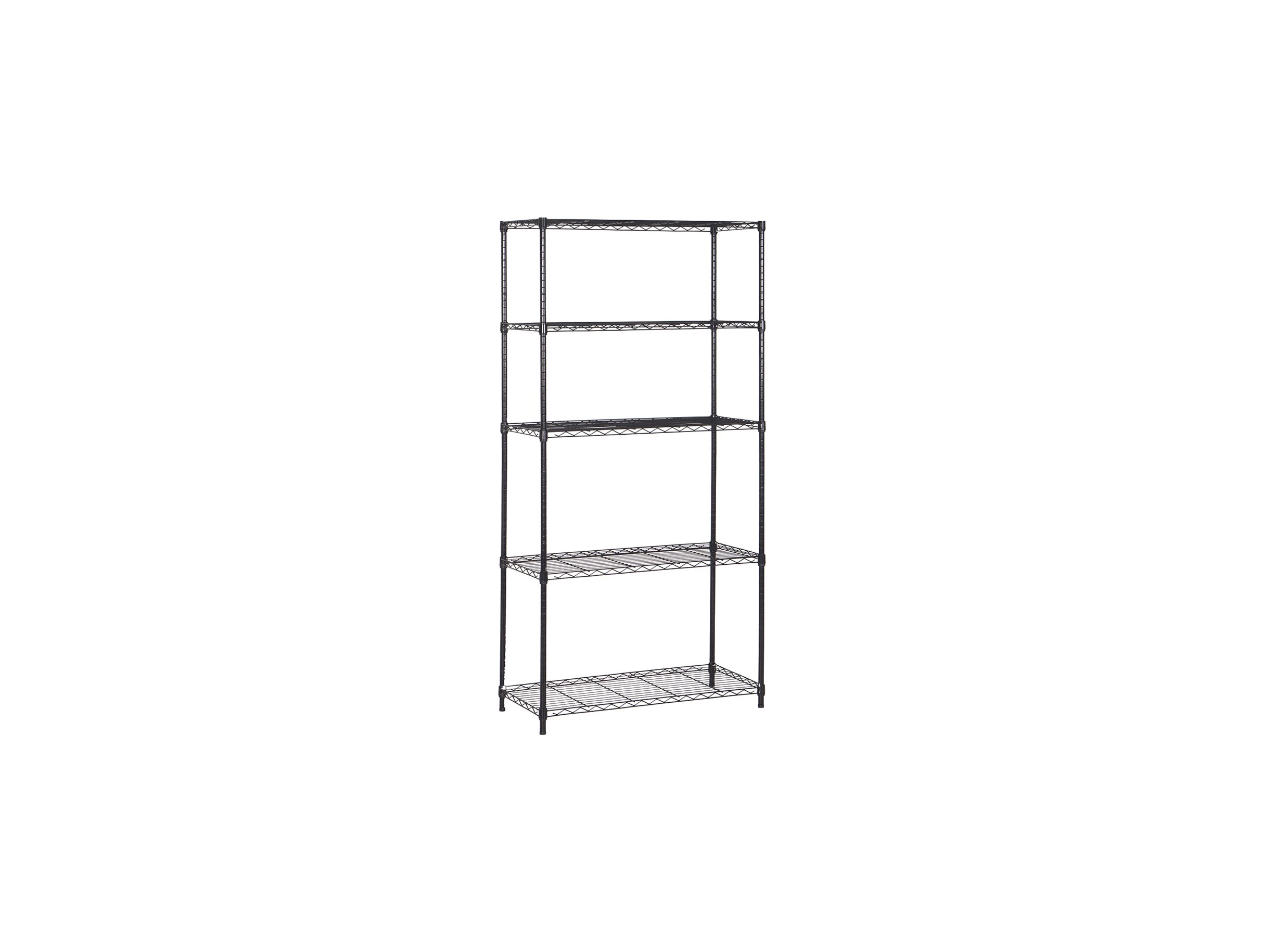 Étagère Quinn 90x40x182cm - Étagère Quinn 90x40x182cm - métal - noir