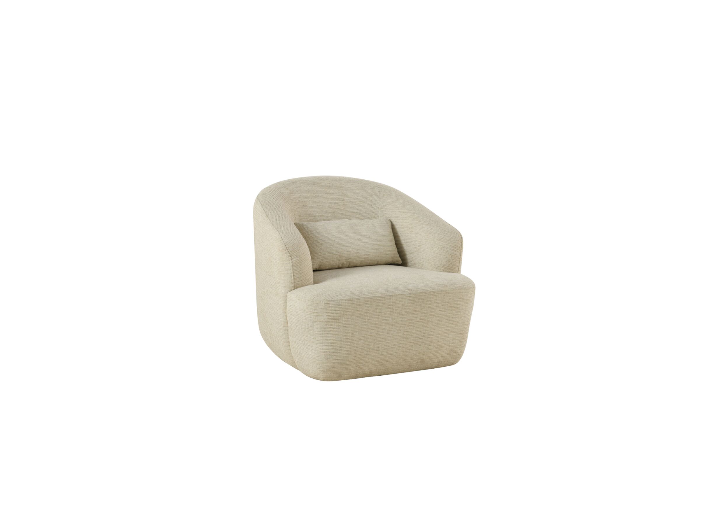 Plus Important - Fauteuil pivotant Dora 80x86x76cm linge - beige