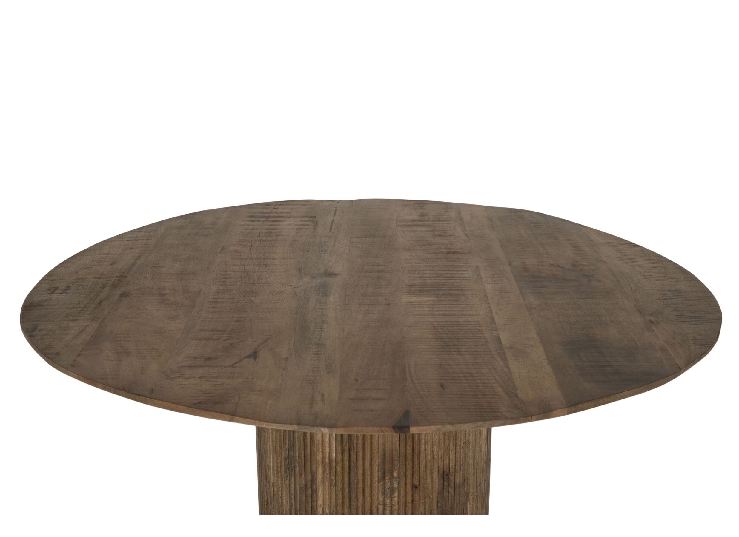Detail - Table ronde Solid Ø130cm - manguier massif - noyer