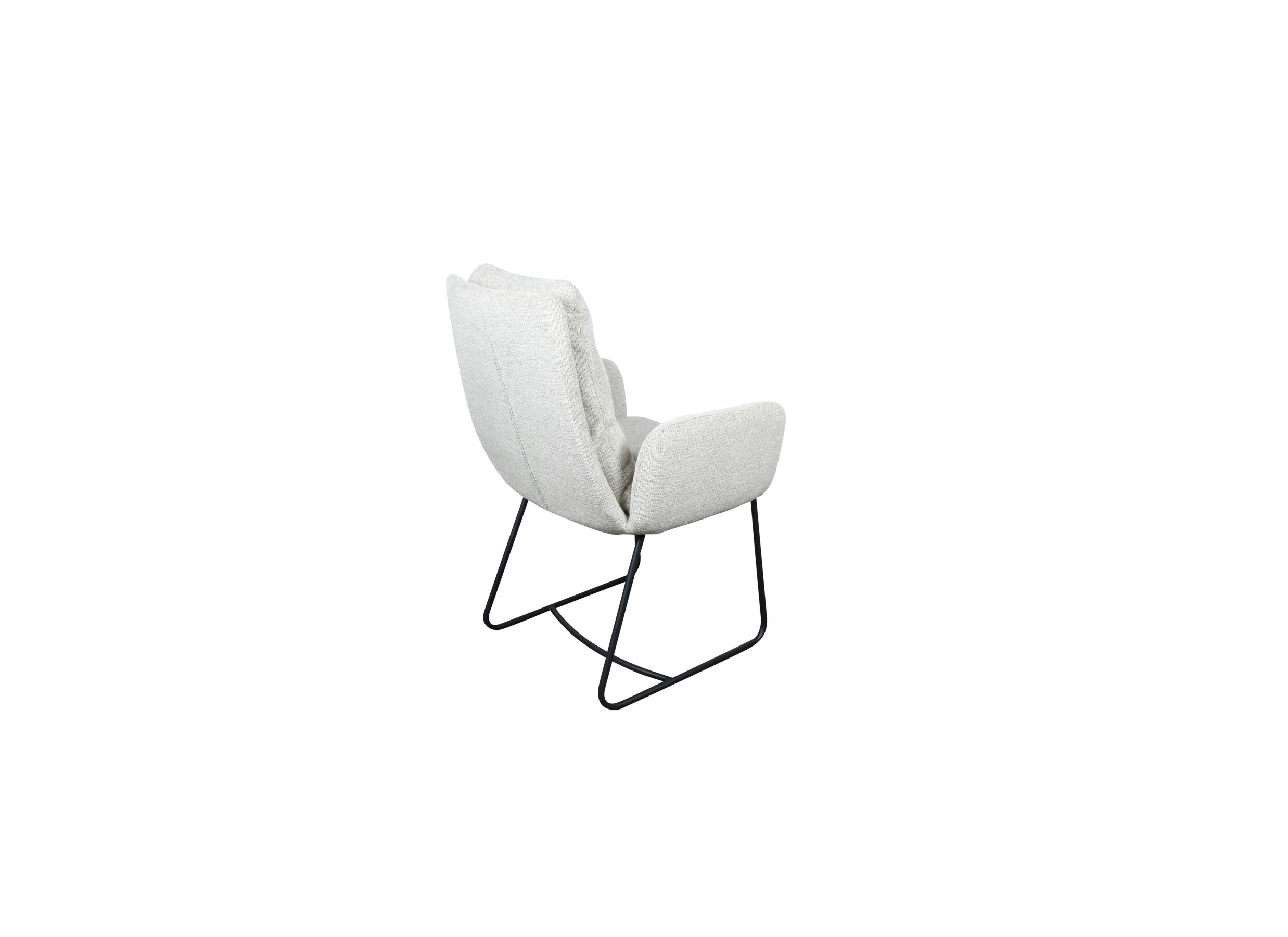Stoel Crux 67x62x93cm - stof - cream