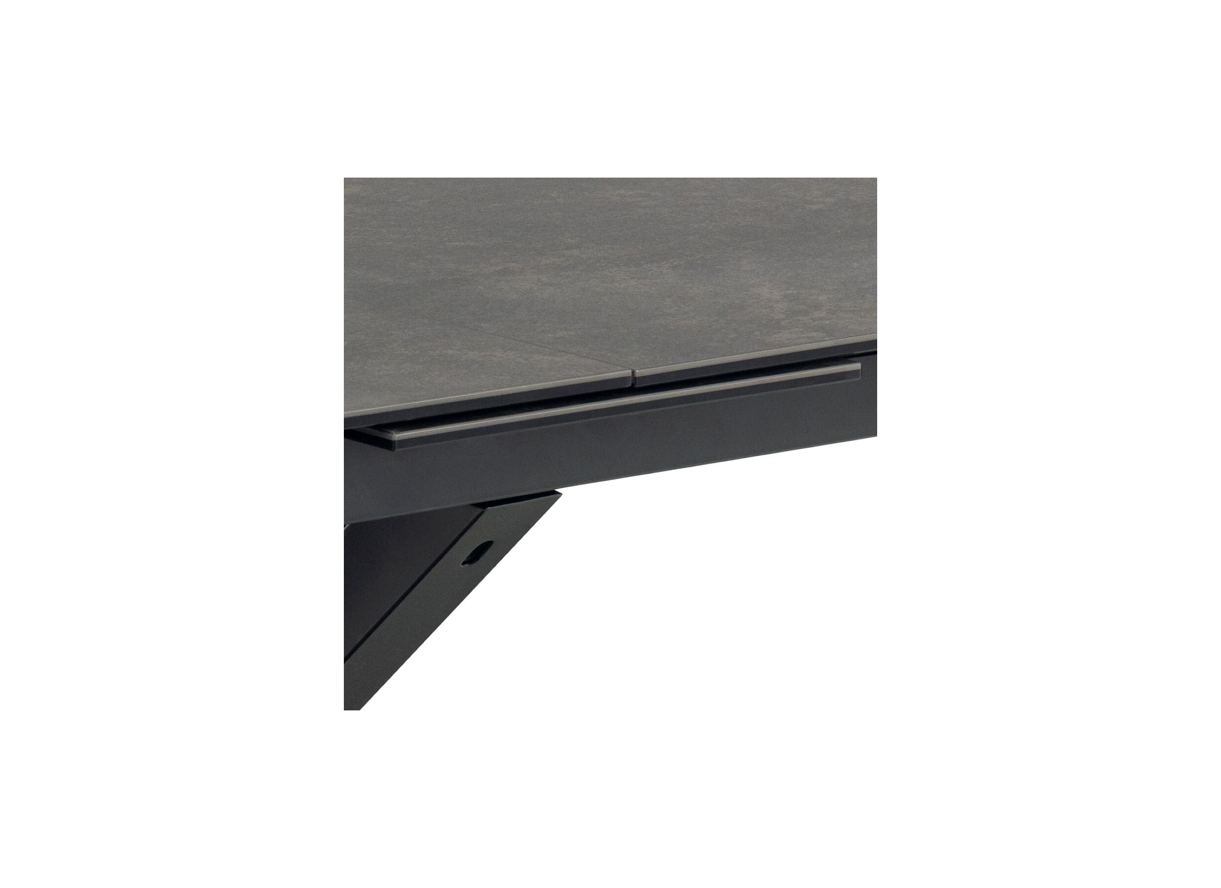 Detailfoto - Tafel NEE 200/240x100cm - keramiek - mat zwart