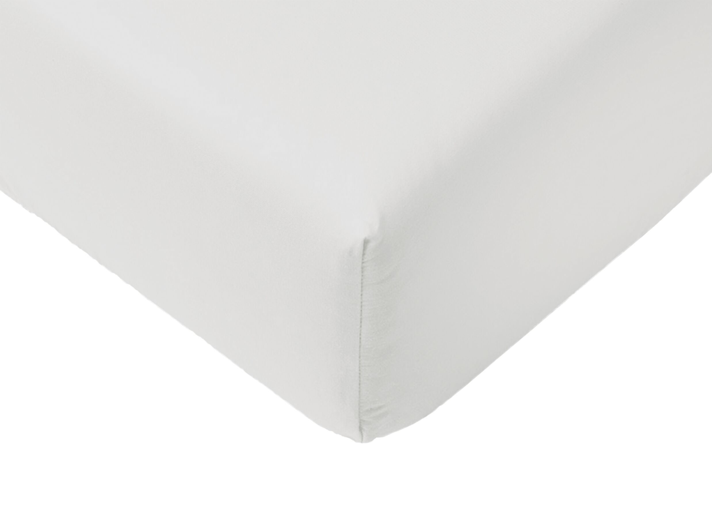 Detail - Drap-housse Lauren 90x200cm - jersey coton - blanc