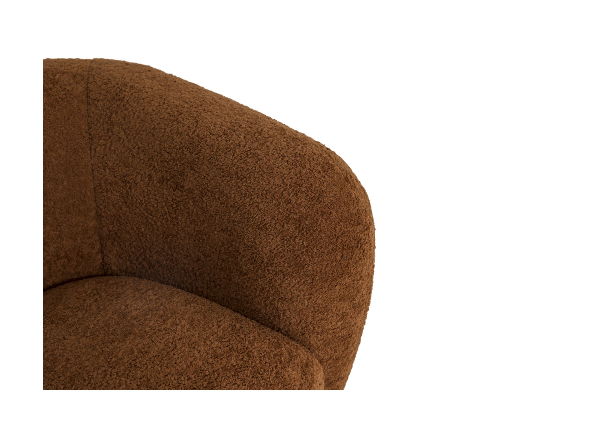 Detailfoto - Kinderfauteuil Hush 54x44x41cm - polyestervezel - cognac