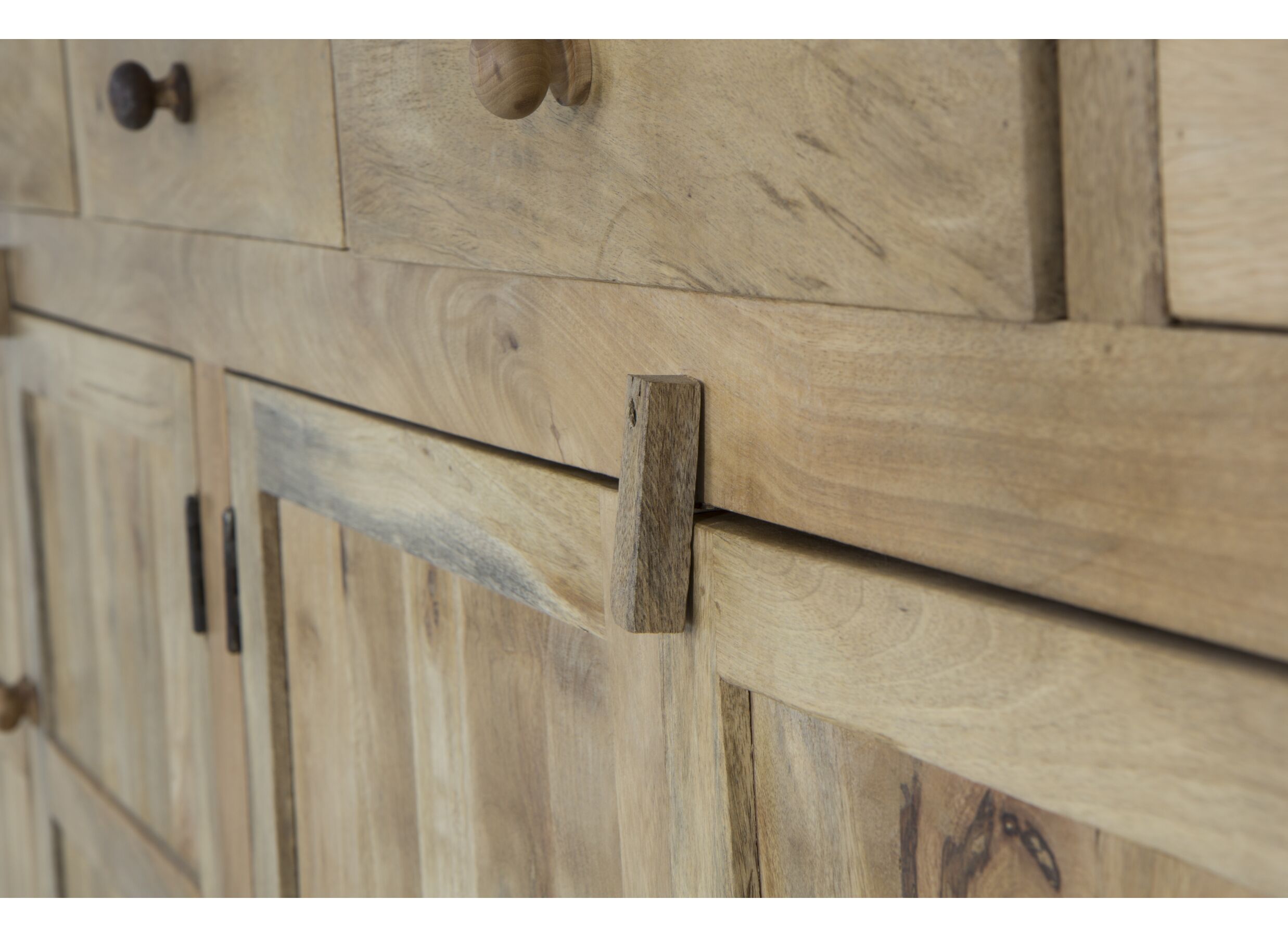 Dressoir Capriccio 237x40cm - mango massief - naturel