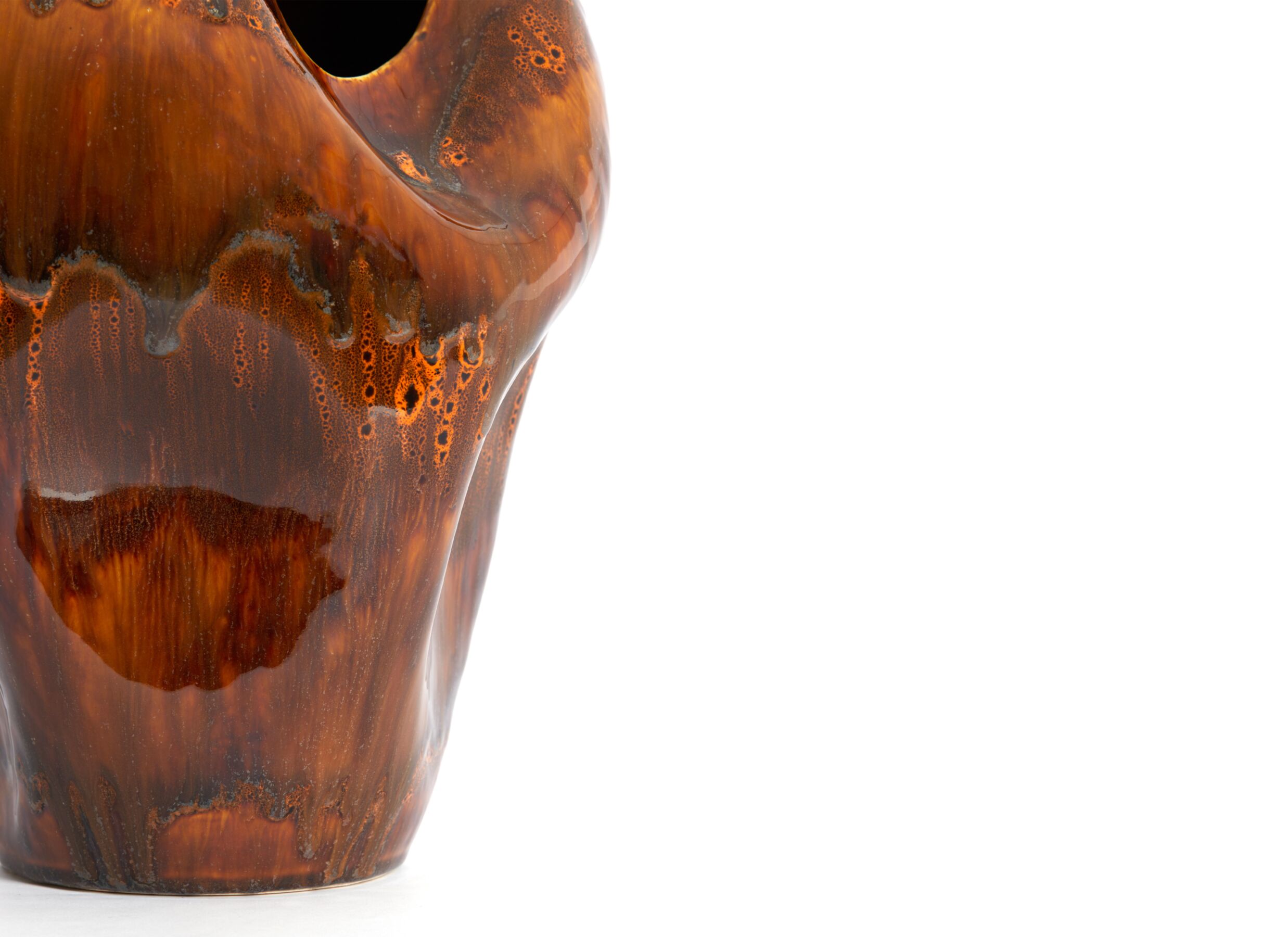 Detail - Vase Azura H35cm - céramique - marron