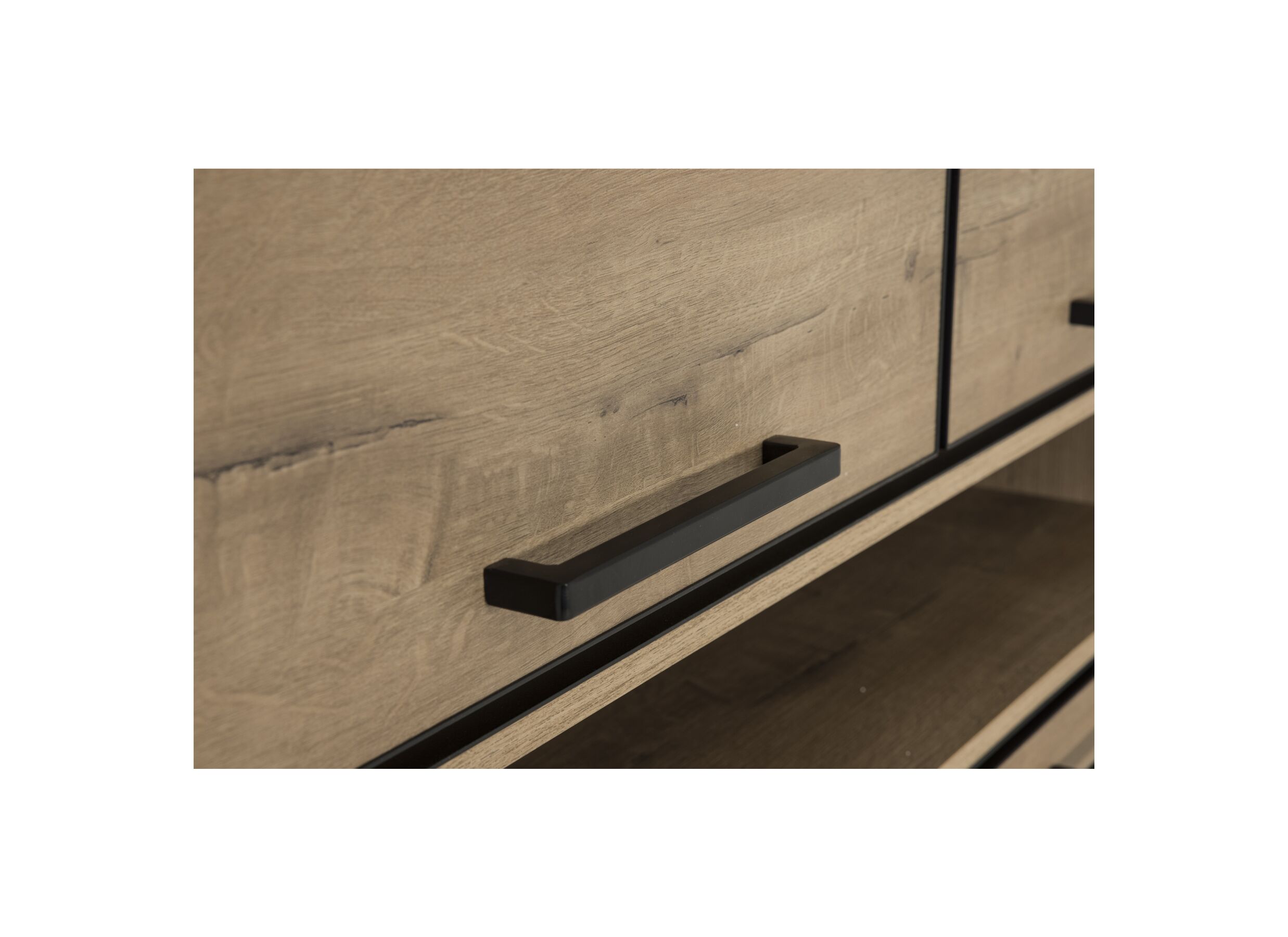 Detailfoto - Kast Cronos 130x45x200cm - decor eik - naturel
