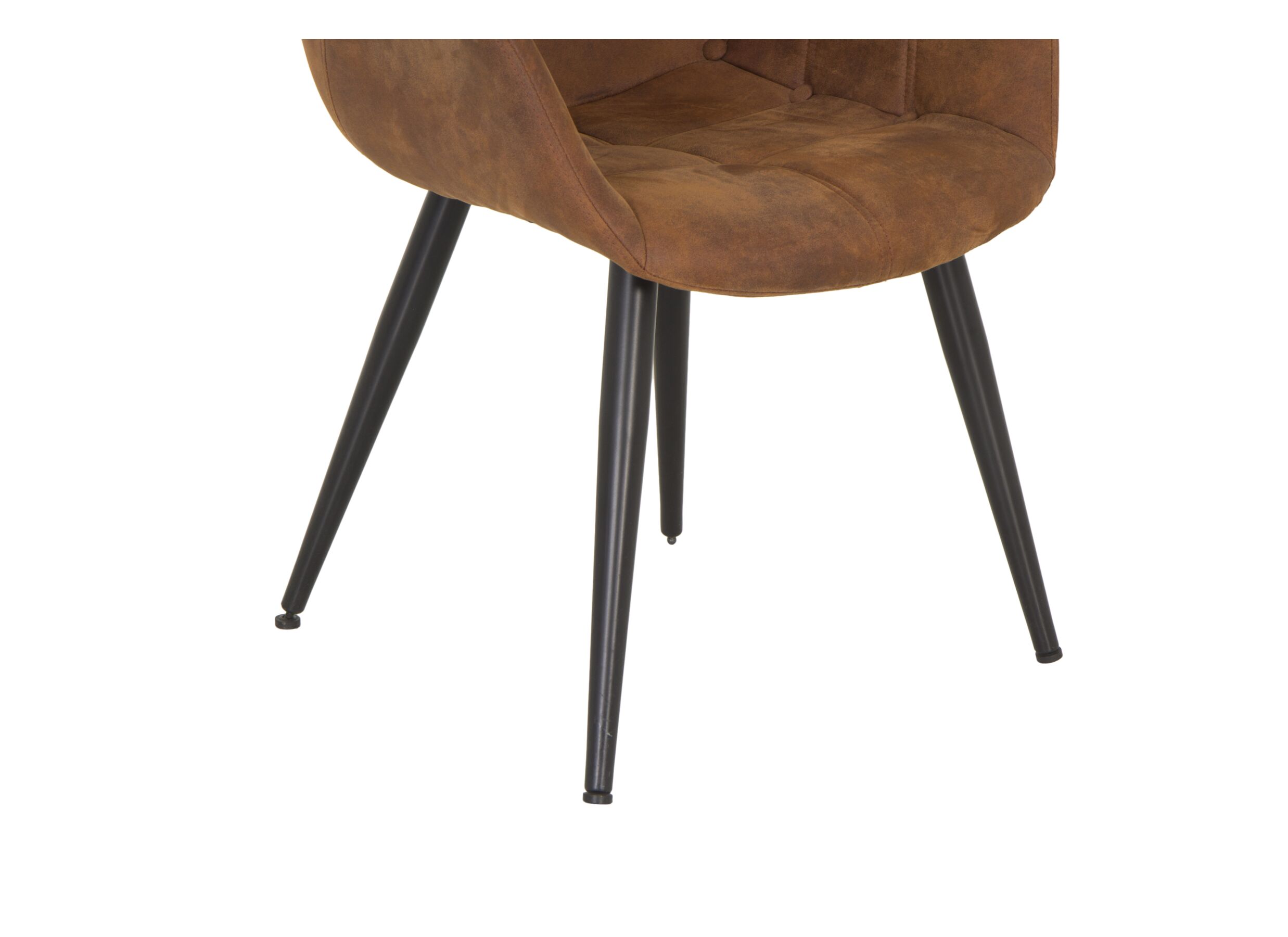 Kuipstoel Cosy 57x60x80cm - microvezel - cognac