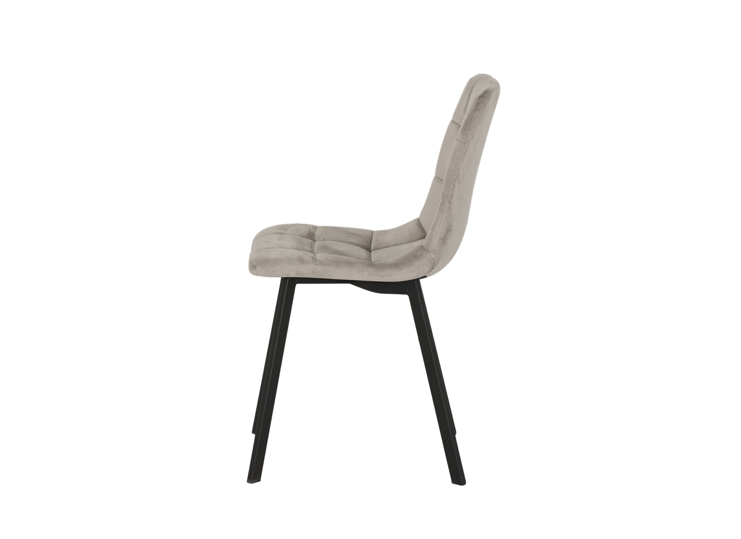 Overzichtsfoto - Stoel Runner 44x54x87cm - fluweel - taupe