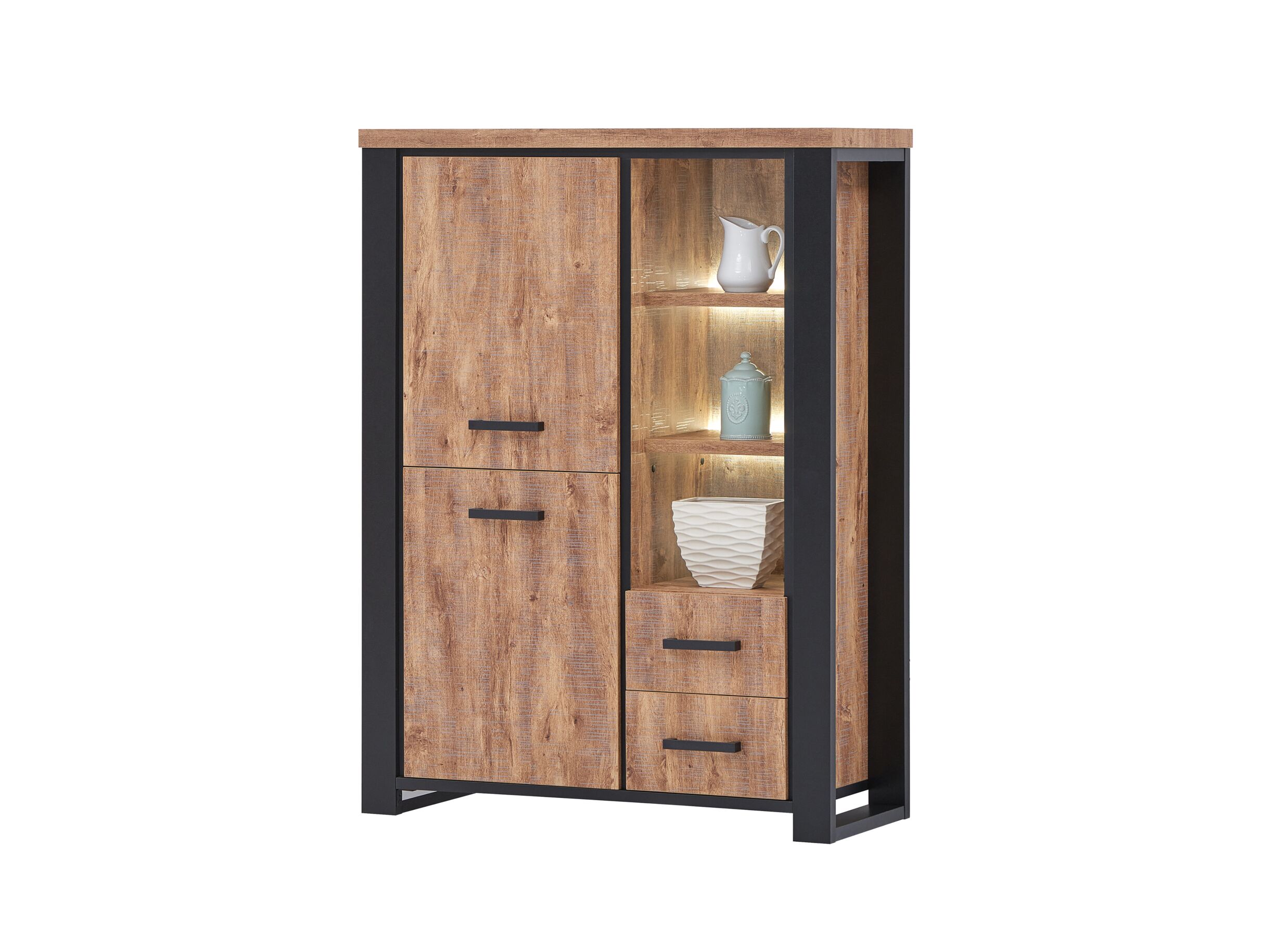 Barkast Estrella 120cm - decor - industrial oak