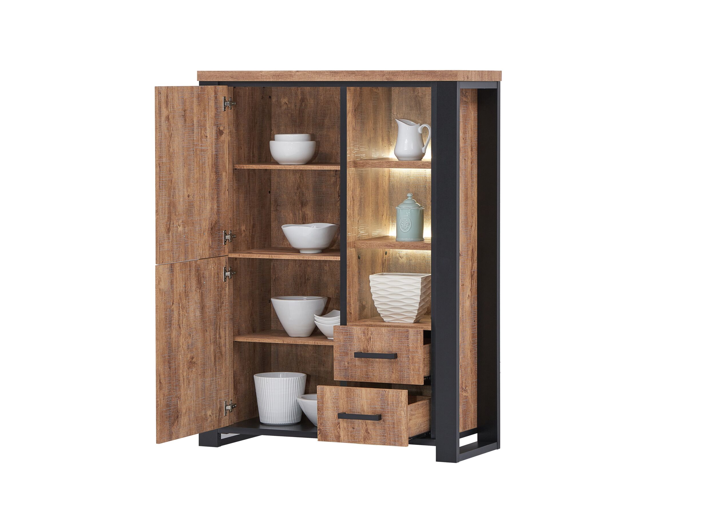 Barkast Estrella 120cm - decor - industrial oak