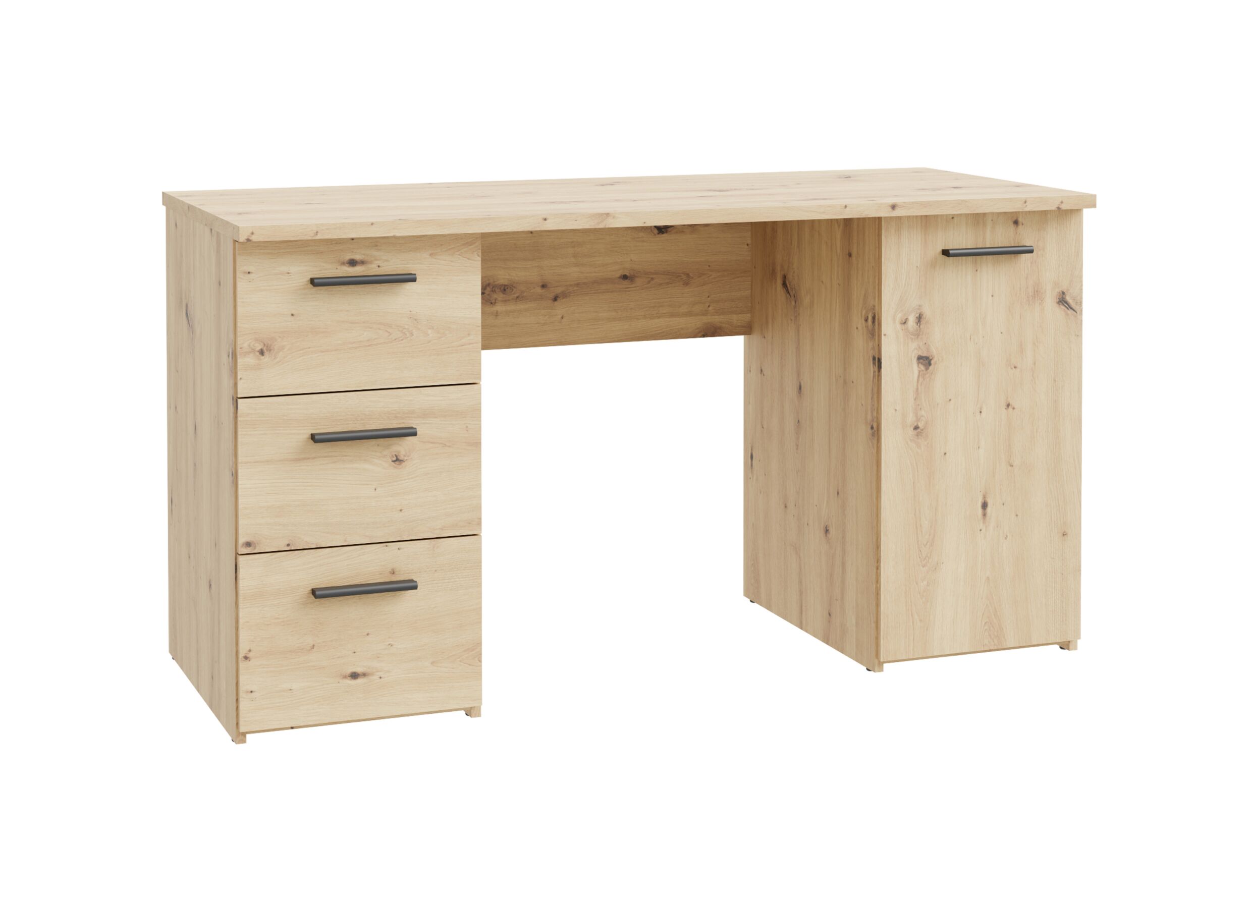 Bureau Net307 138x60x74cm - decor - artisanale eik - Bureau Net307 138x60x74cm - décor - chêne artisanal