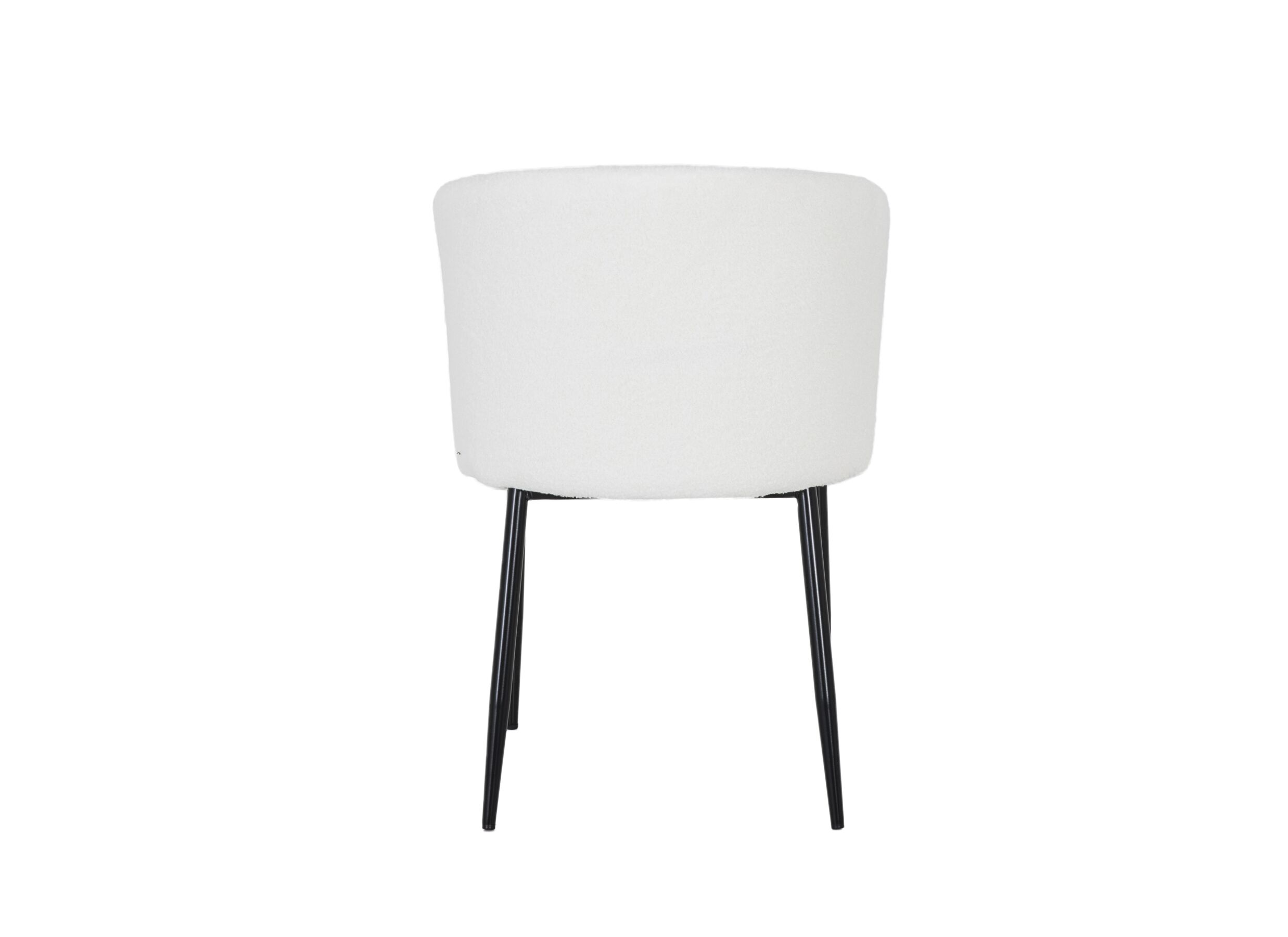Aperçu - Chaise Gattino 55,5x48x81cm - bouclé - blanc