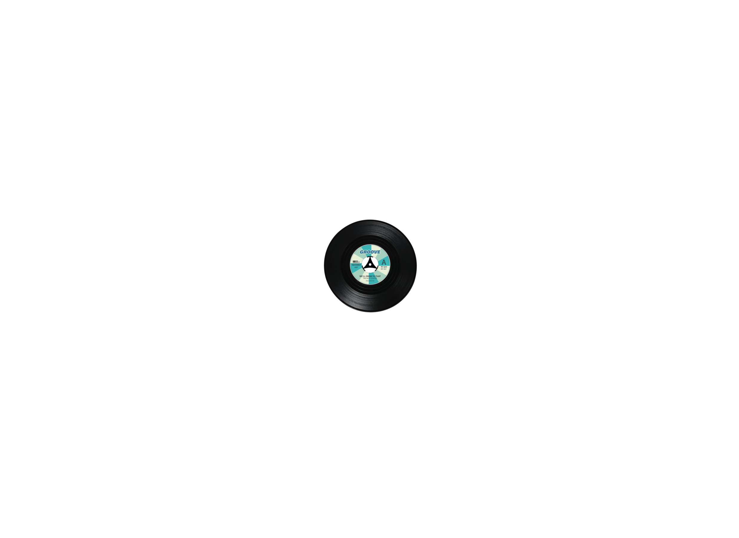 Detailfoto - Onderzetters voor glazen Vinyl Ø11cm set van 4