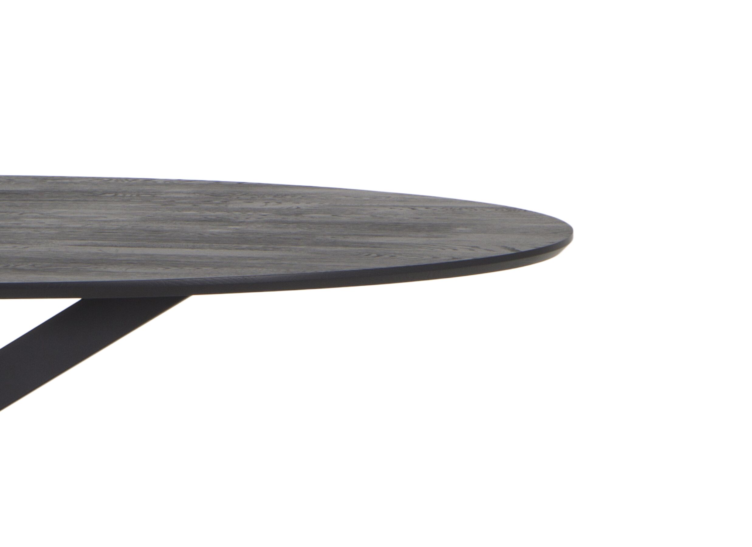 Detail - Table 200x100cm - chêne massif - oak black sky