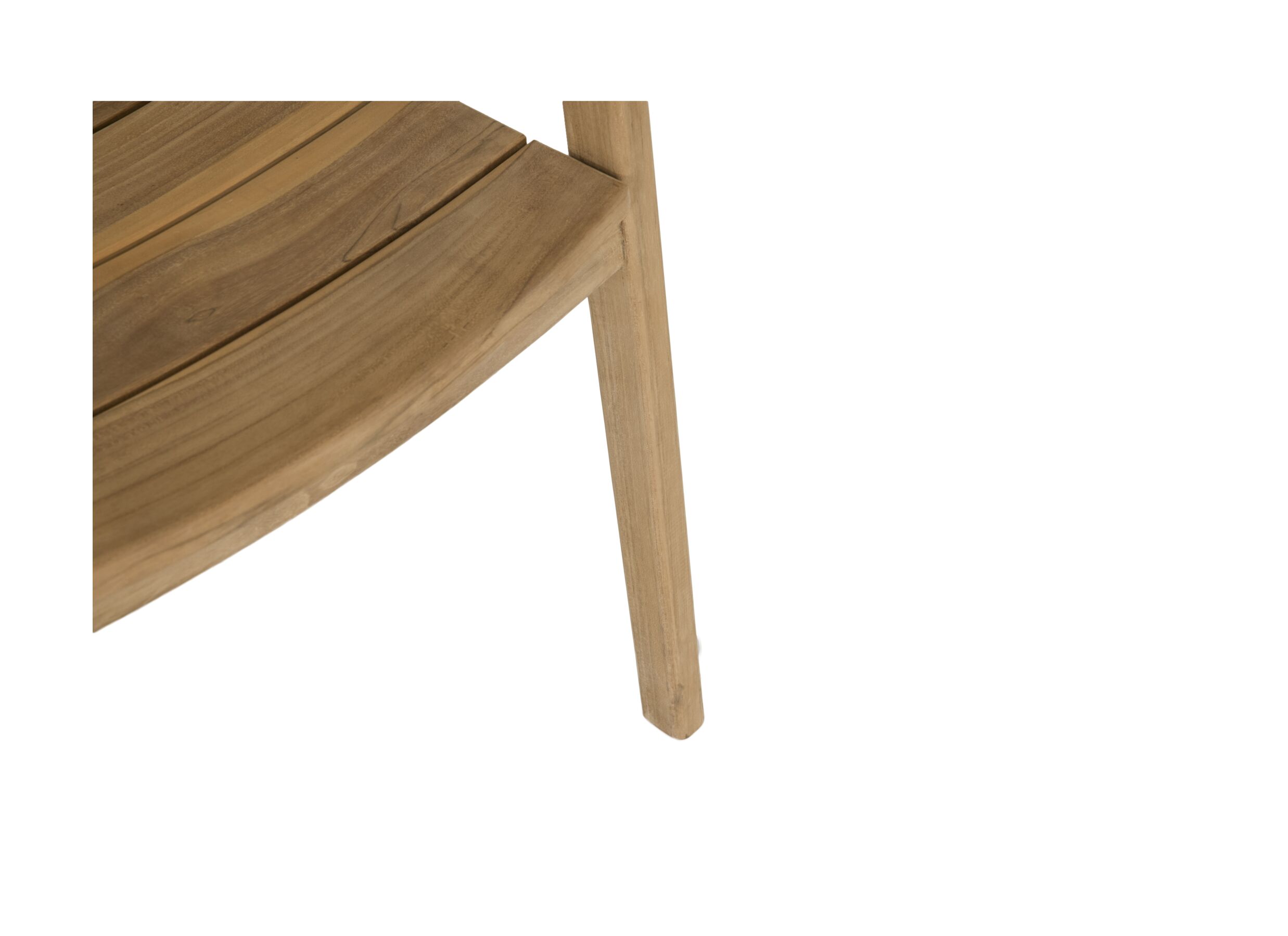Detailfoto - Tuinstoel Onda 57,5x59x76cm - teak massief - naturel