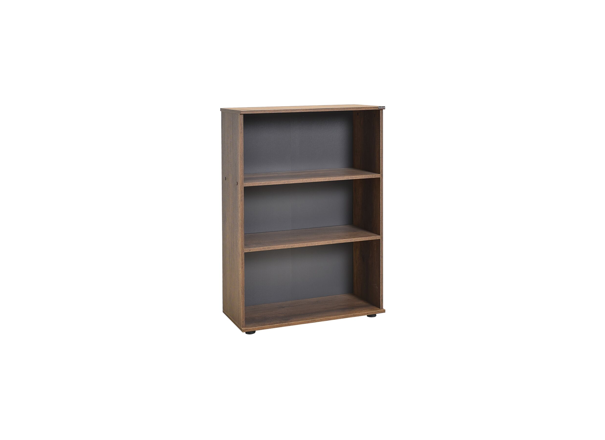 Boekenrek Meradi 72x34x109cm - melamine - oslo walnut