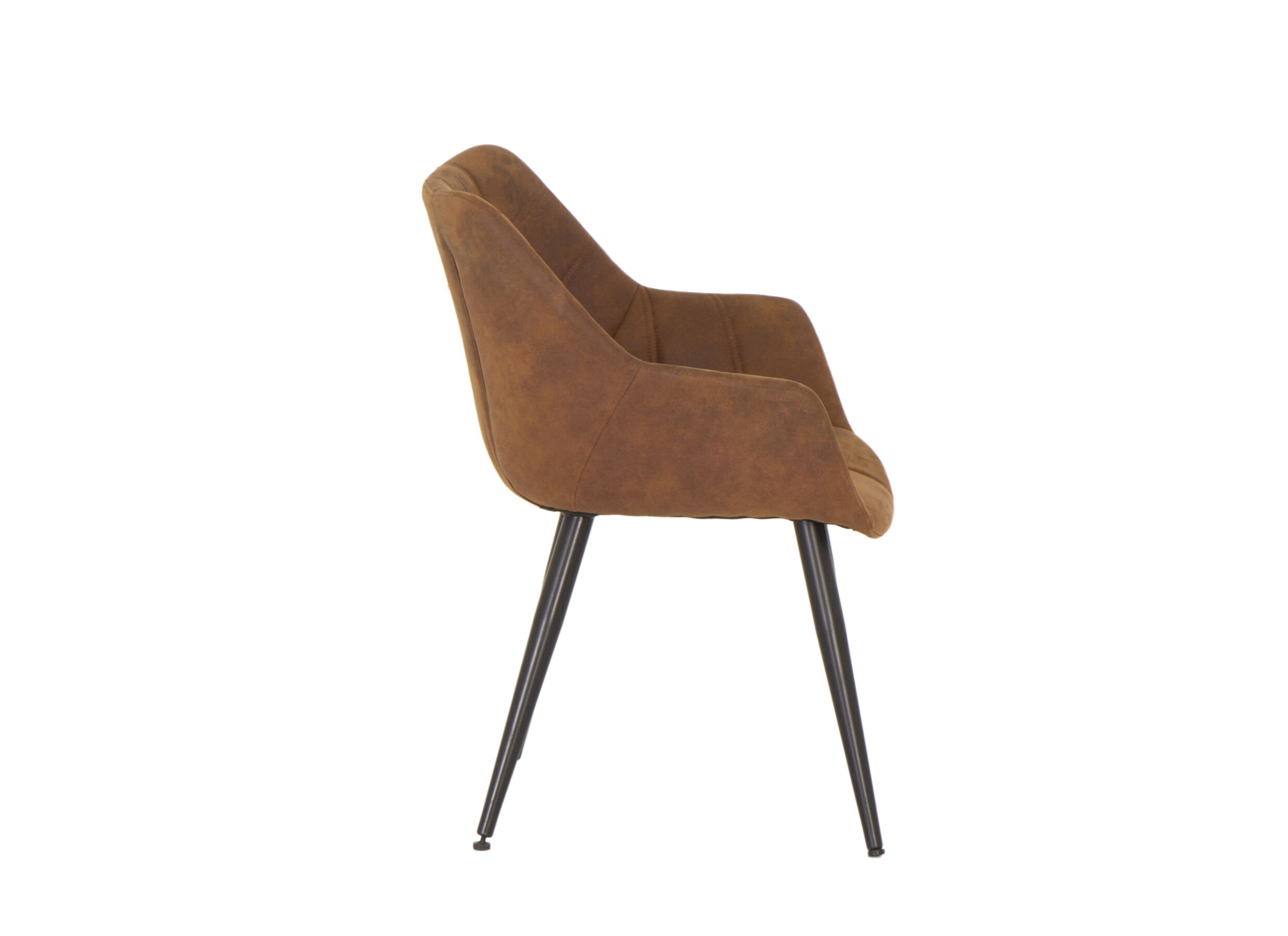 Kuipstoel Cosy 57x60x80cm - microvezel - cognac
