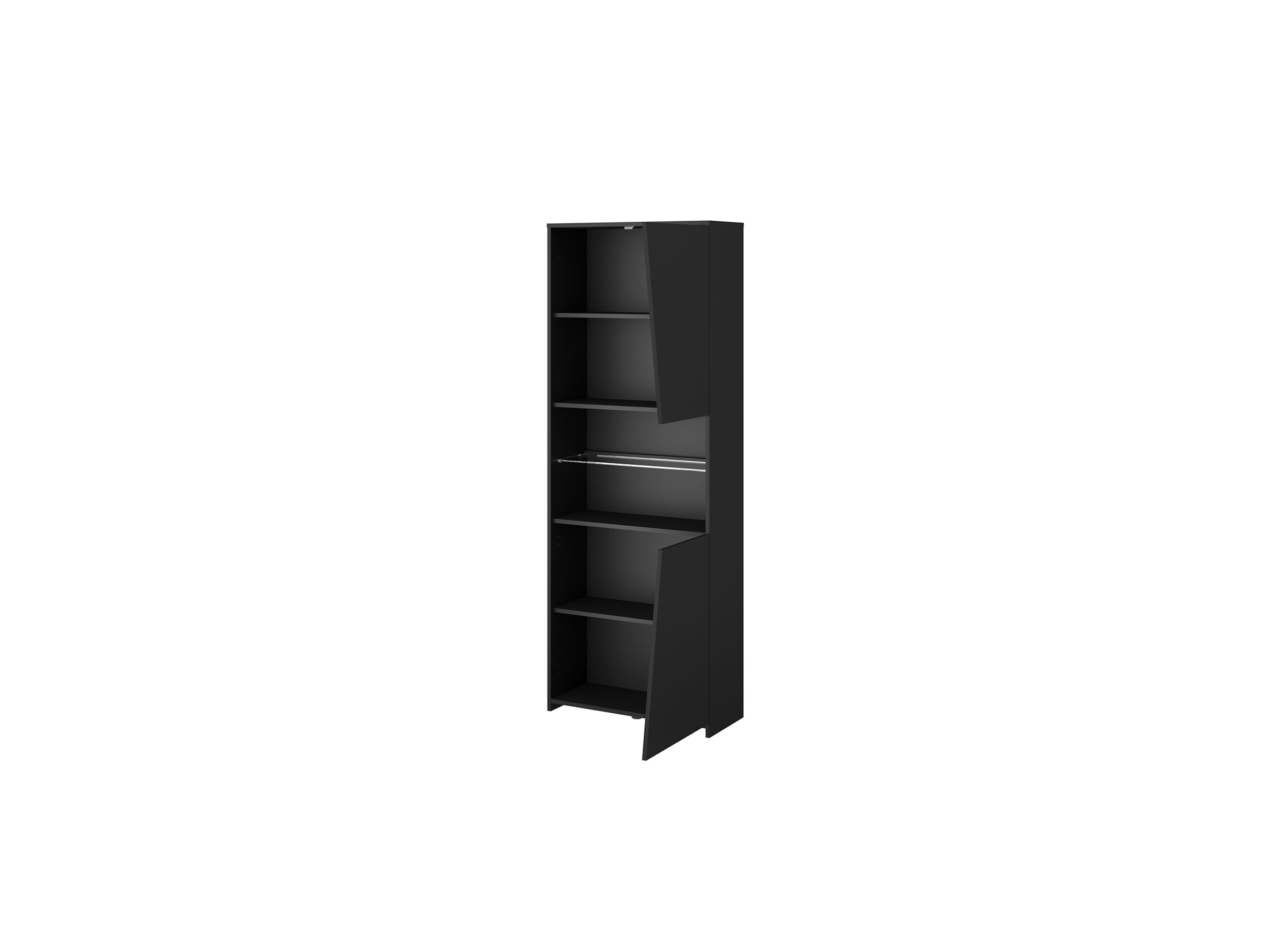 Boekenkast Gaming 67x28x180cm - decor - zwart