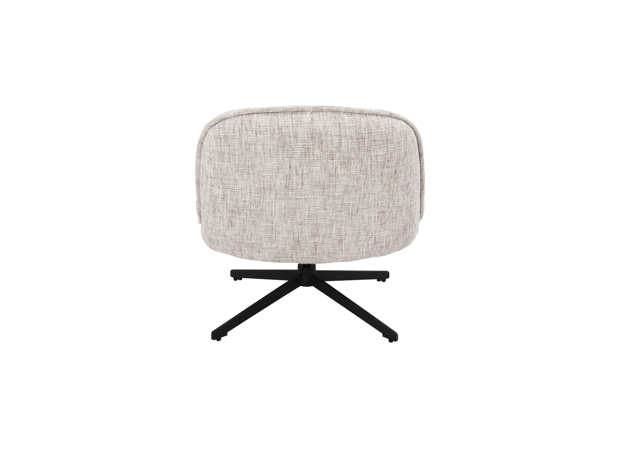 Overzichtsfoto - Draaifauteuil Area polyestervezel - beige - 76x70x80cm